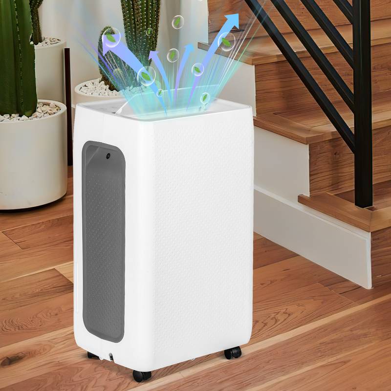 Luftentfeuchter 26L/Tag Schlafmodus,Abnehmbarer 4.5L Tank 24-Stunden-Timer gegen Feuchtigkeit Schmutz & Schimmel für Schlafzimmer Badezimmer Keller