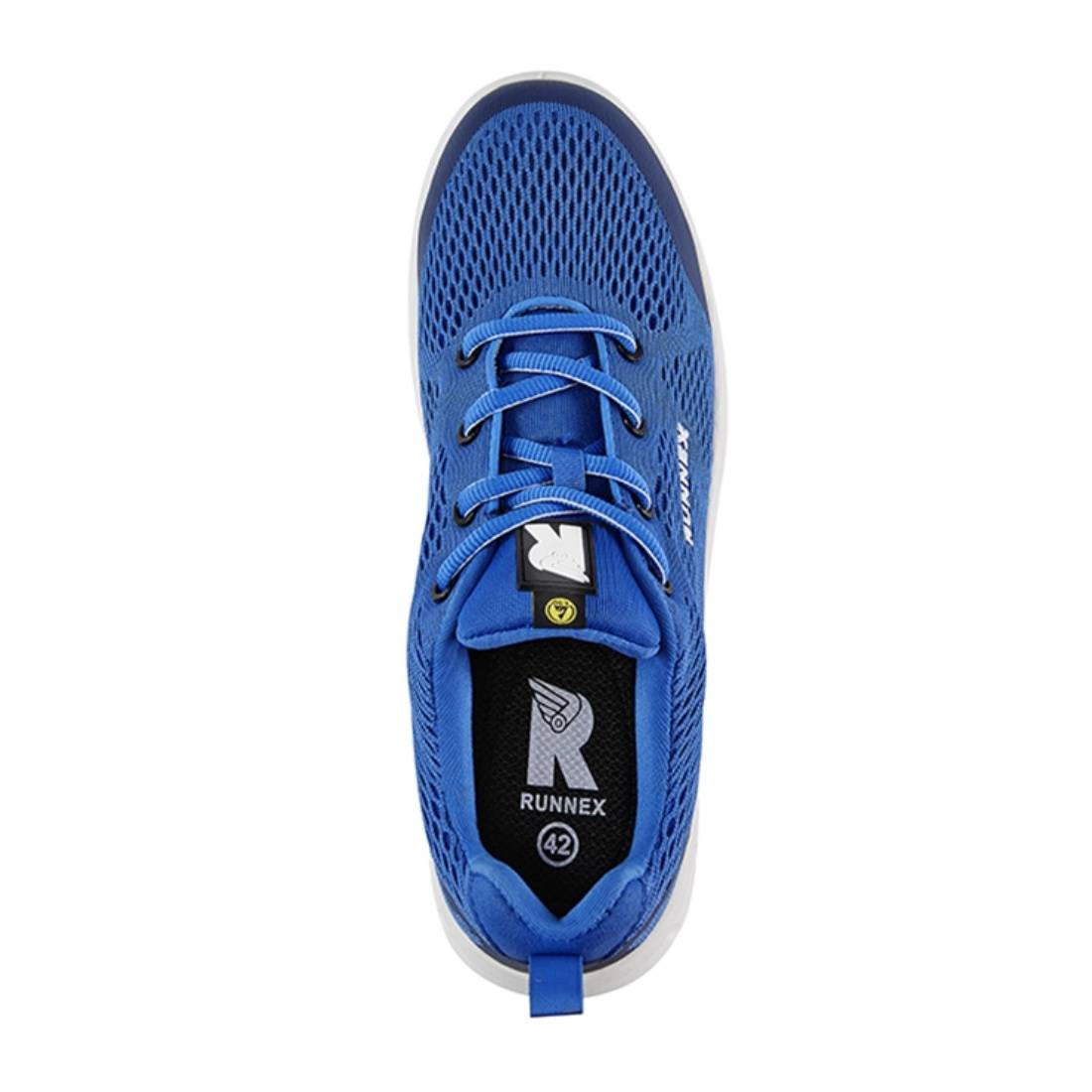 RUNNEX® S1 ESD-Sicherheitshalbschuhe FlexStar Blau/Weiß 38