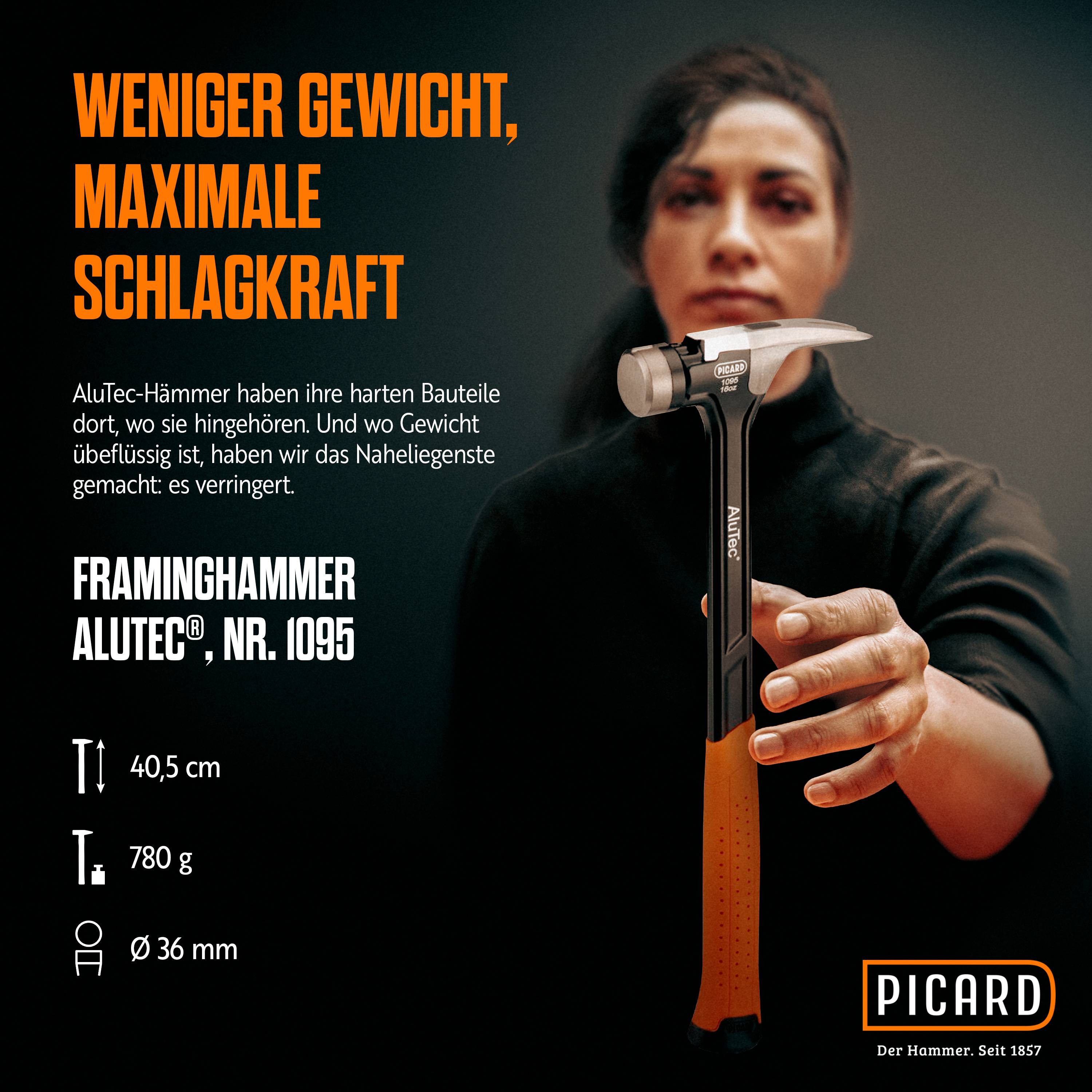 PICARD Framing Hammer AluTec Nr. 1095 geraut