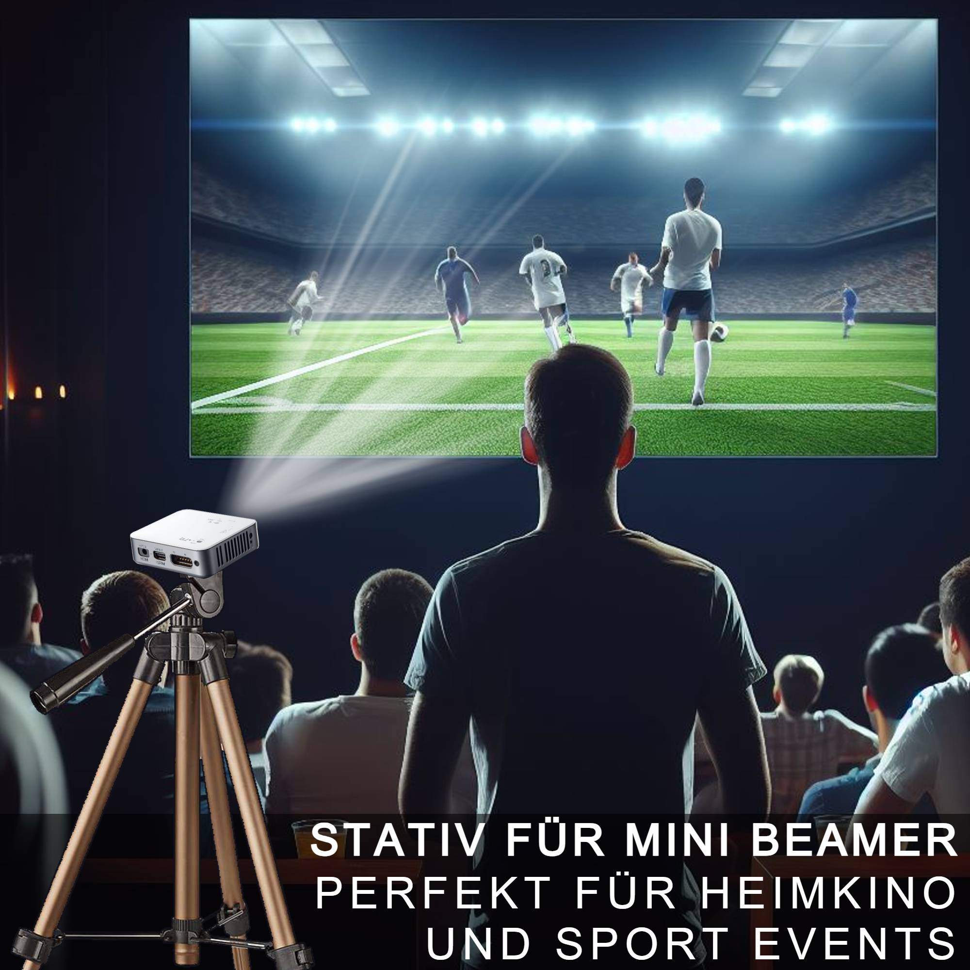 TronicXL Tripod19P Projektor Beamer Stativ Halterung Ständer Projektorständer zb für BenQ ASUS Acer Epson Sony Panasonic Philips WiMiUS