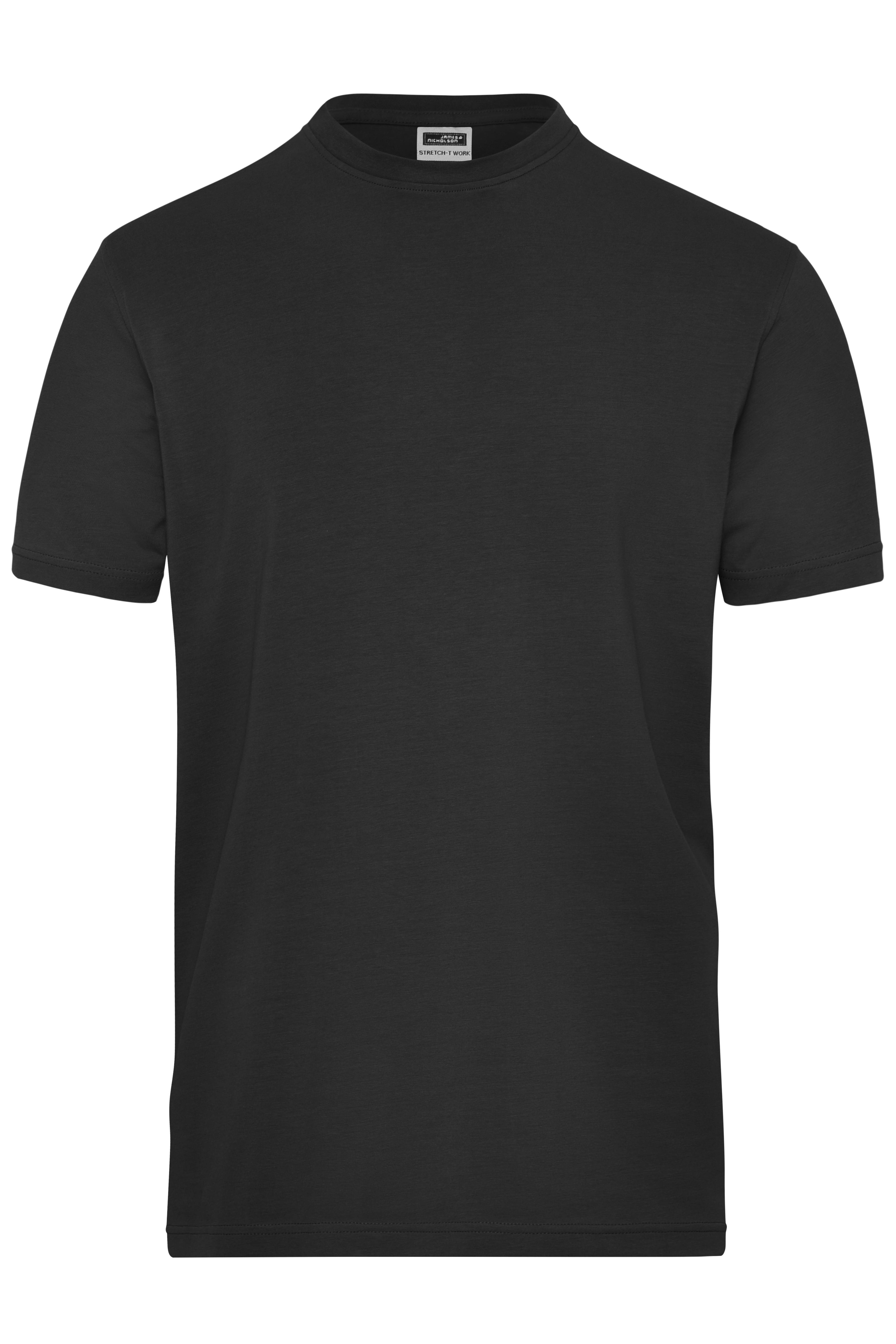 James & Nicholson® JN 1802 Men's BIO Stretch-T Work - SOLID - Black_L