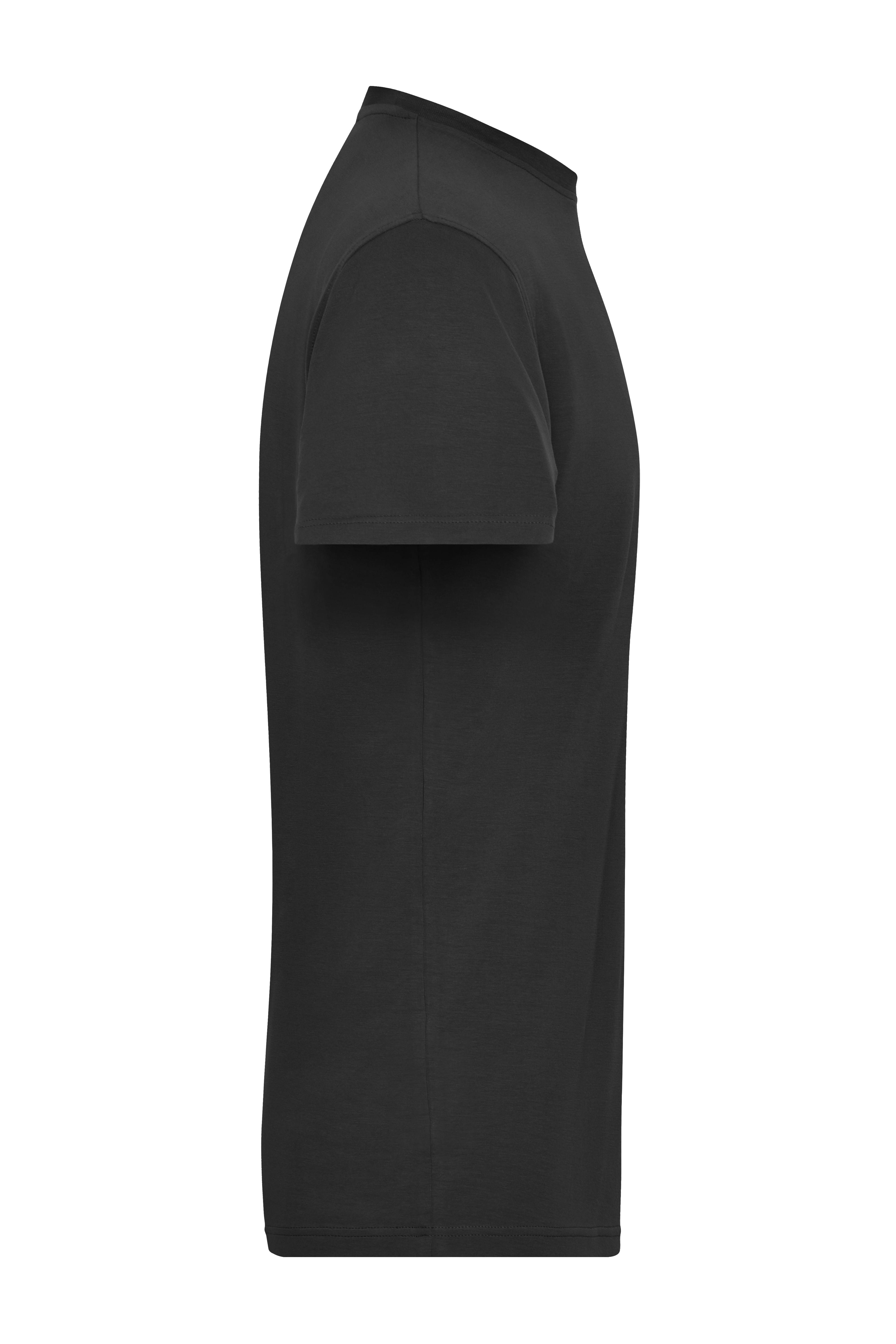 James & Nicholson® JN 1802 Men's BIO Stretch-T Work - SOLID - Black_L