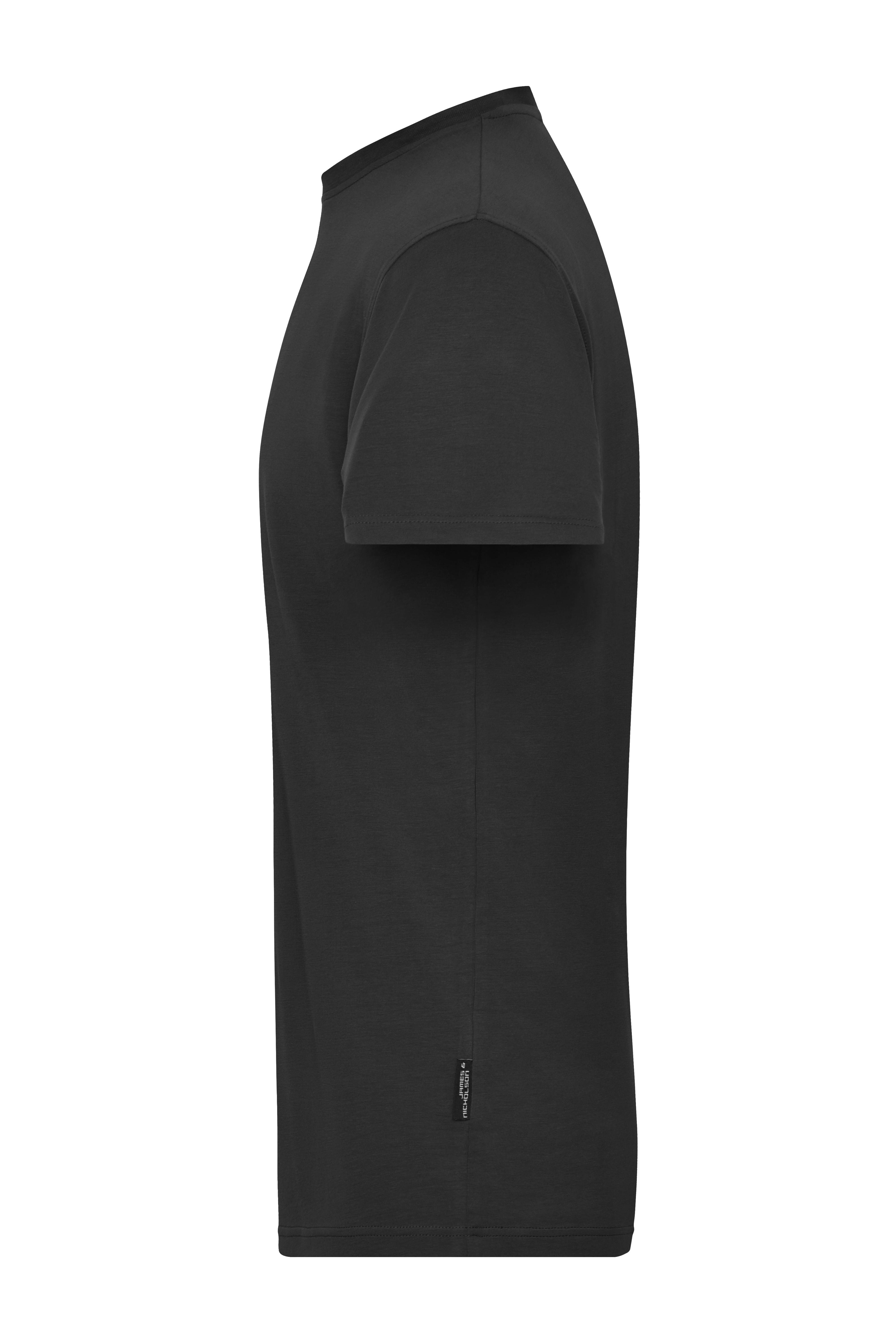 James & Nicholson® JN 1802 Men's BIO Stretch-T Work - SOLID - Black_3XL