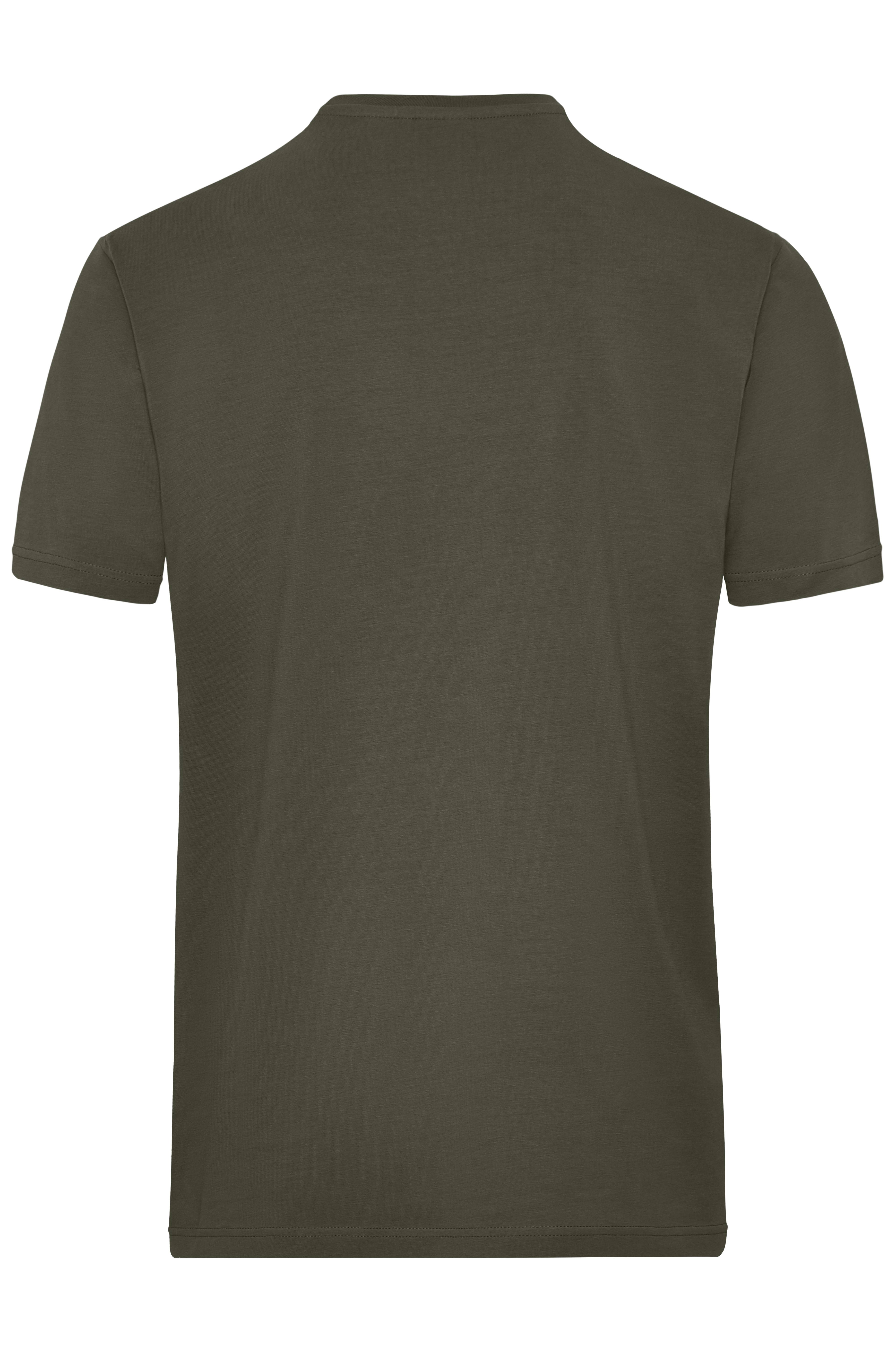 James & Nicholson® JN 1802 Men's BIO Stretch-T Work - SOLID - Olive_5XL