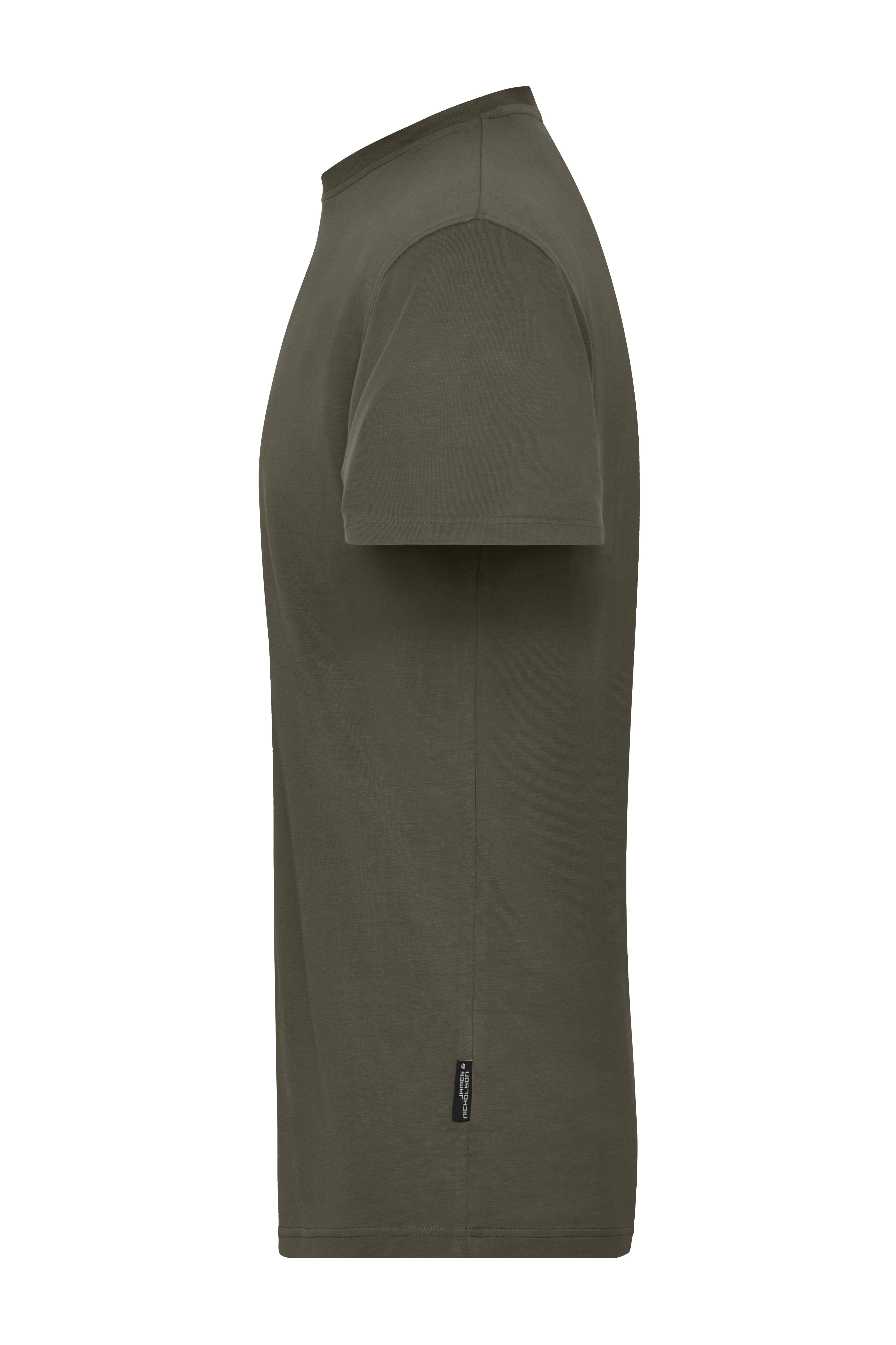 James & Nicholson® JN 1802 Men's BIO Stretch-T Work - SOLID - Olive_3XL