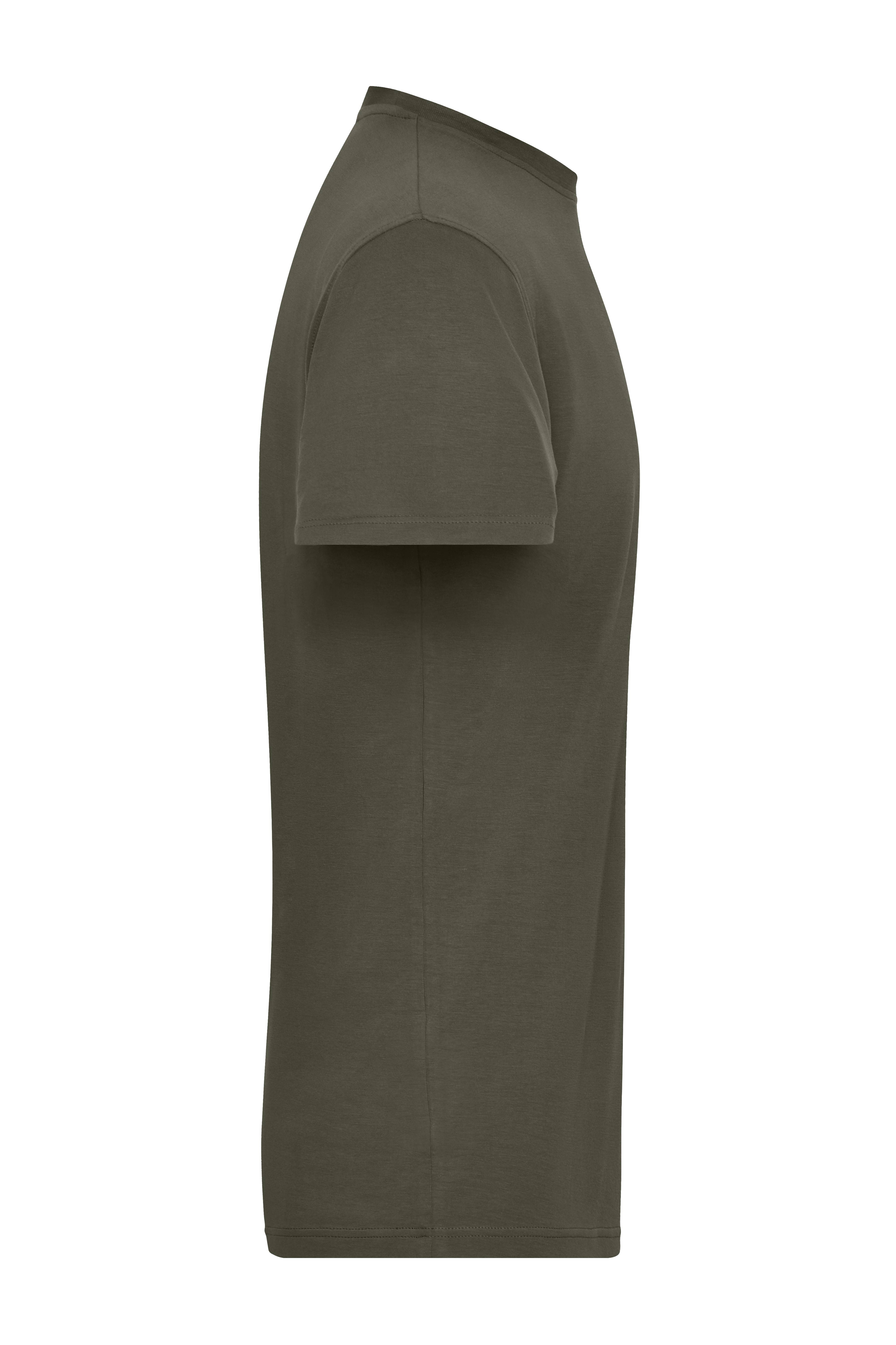 James & Nicholson® JN 1802 Men's BIO Stretch-T Work - SOLID - Olive_4XL