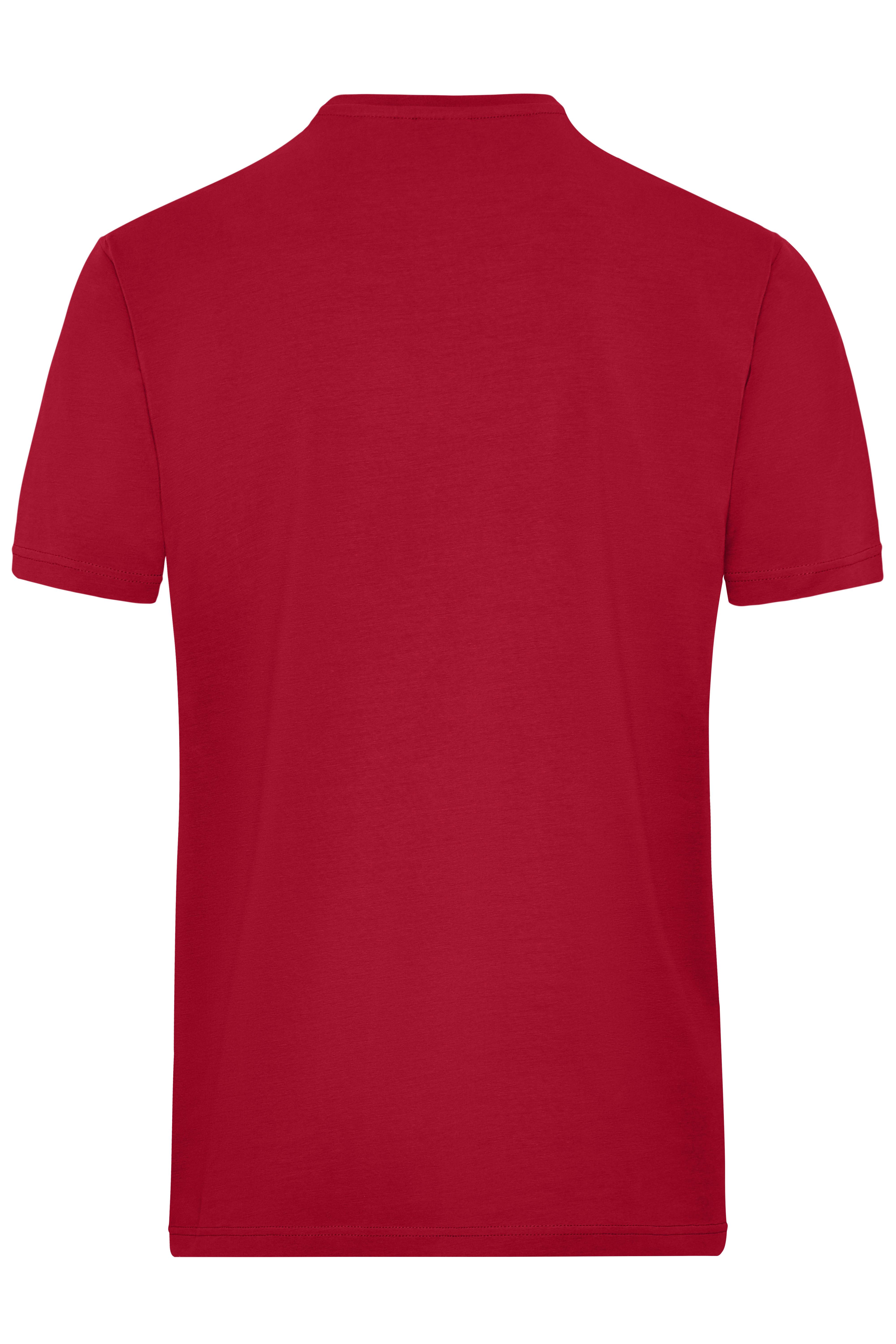 James & Nicholson® JN 1802 Men's BIO Stretch-T Work - SOLID - Red_XL