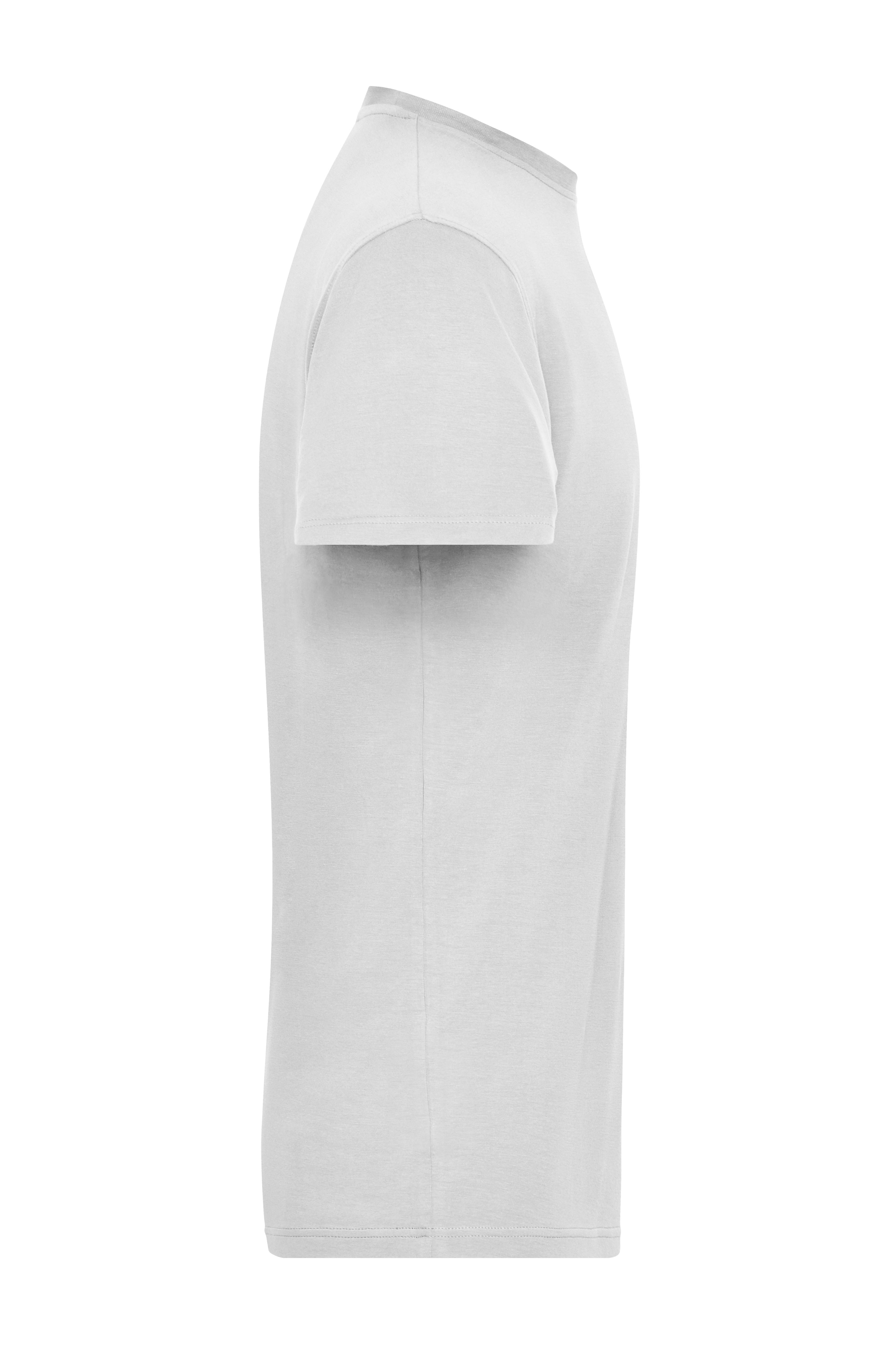 James & Nicholson® JN 1802 Men's BIO Stretch-T Work - SOLID - White_4XL