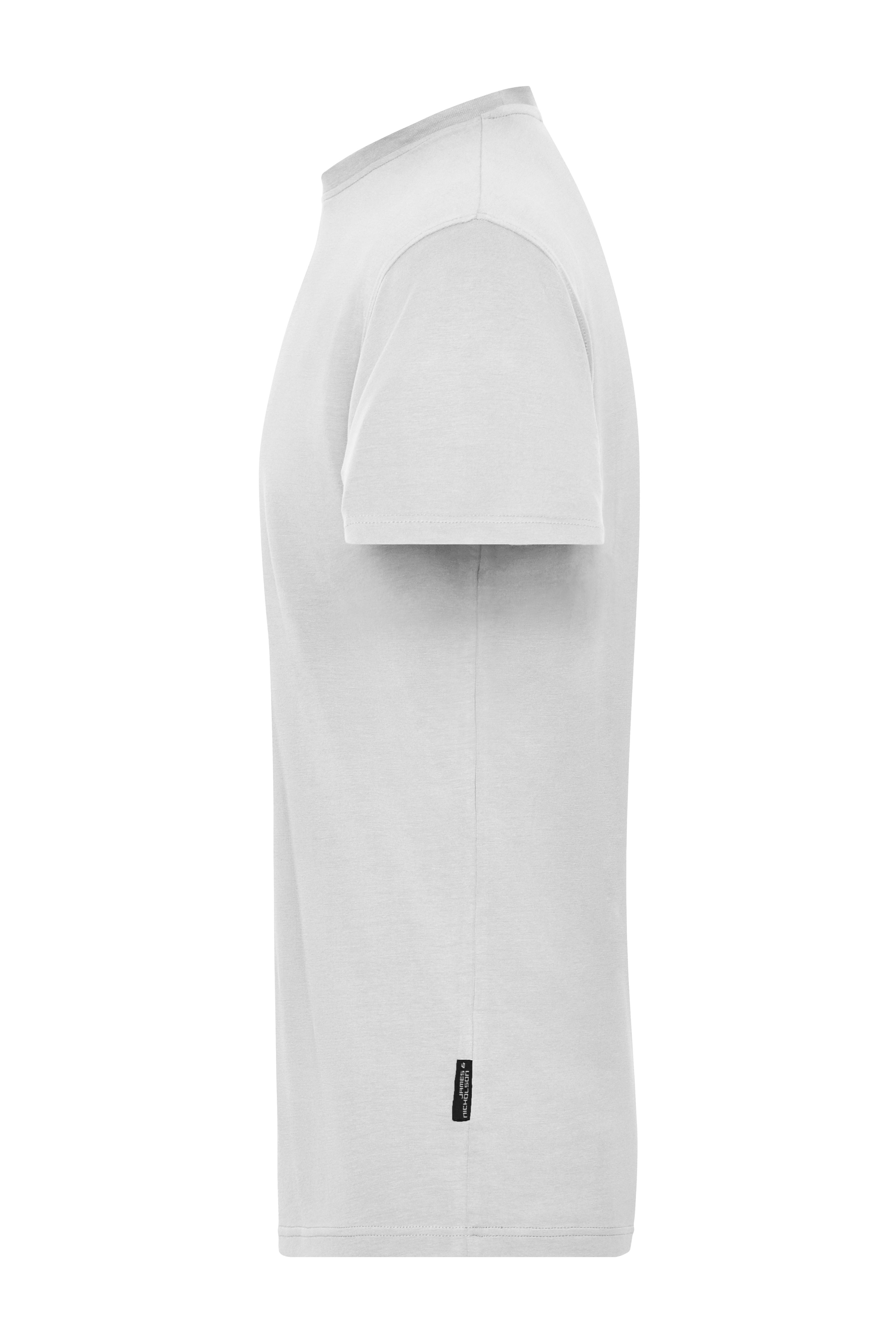 James & Nicholson® JN 1802 Men's BIO Stretch-T Work - SOLID - White_4XL