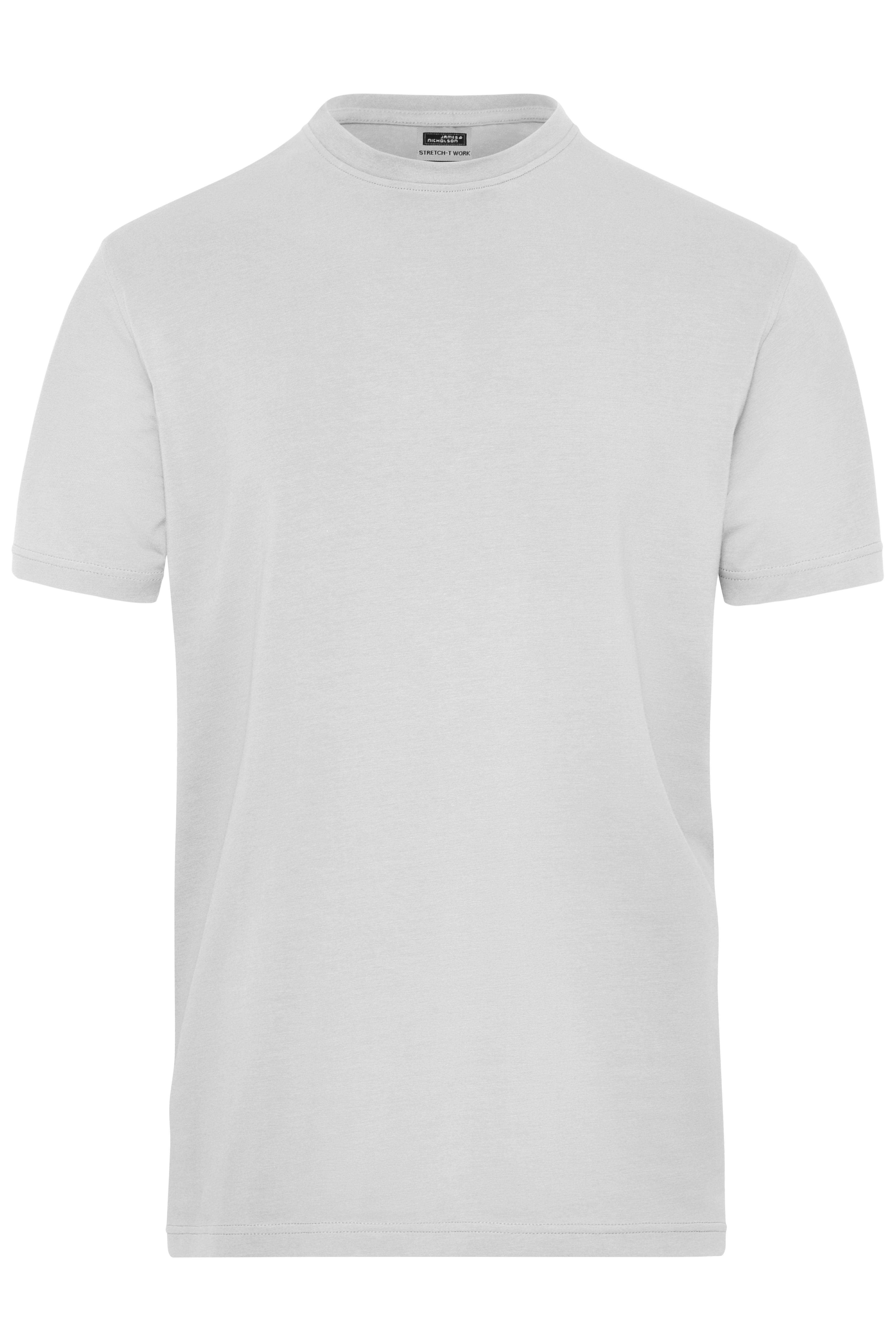 James & Nicholson® JN 1802 Men's BIO Stretch-T Work - SOLID - White_XL