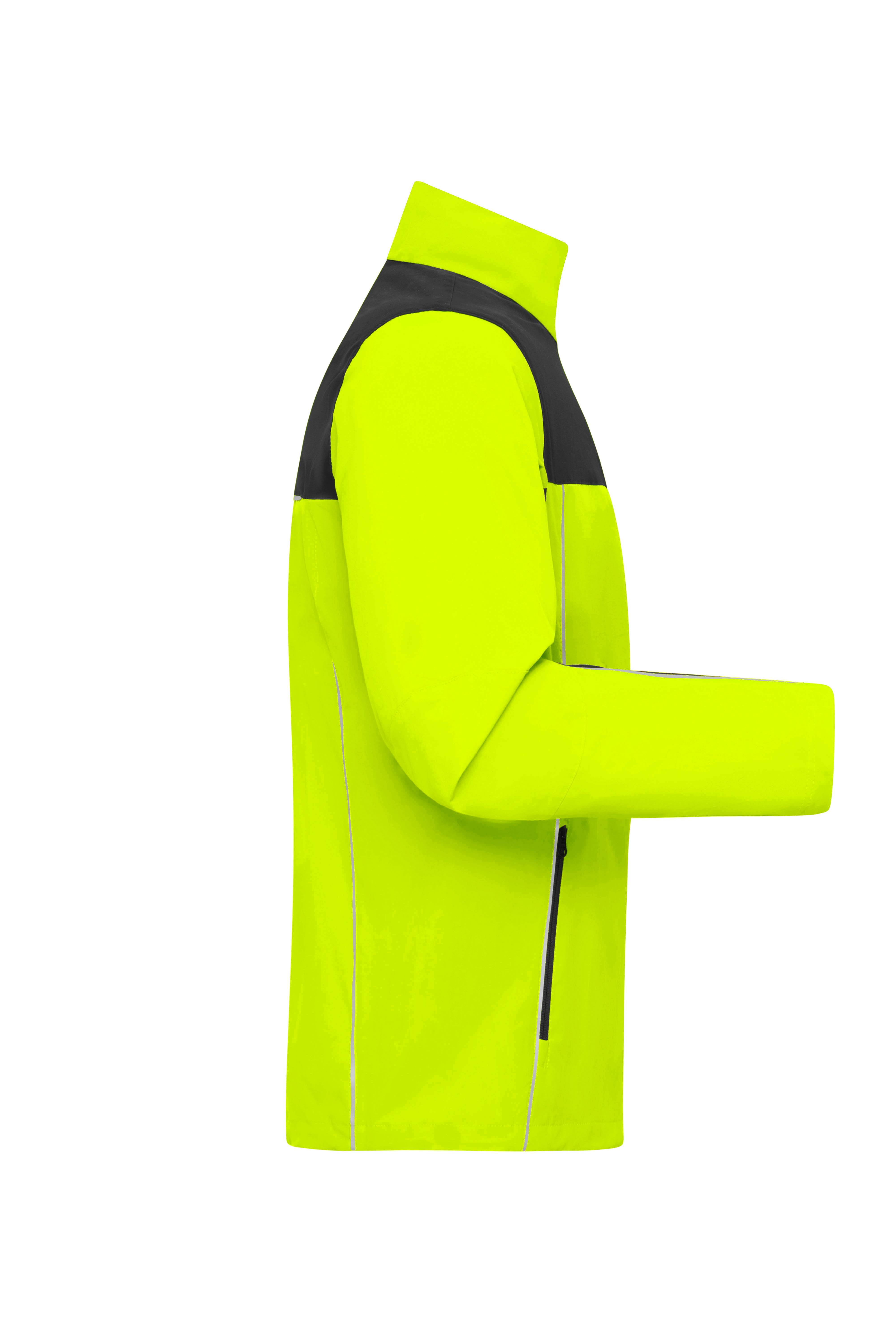 James & Nicholson® JN1854 Signal-Workwear Jacket Neon-Yellow/Black Größe:L