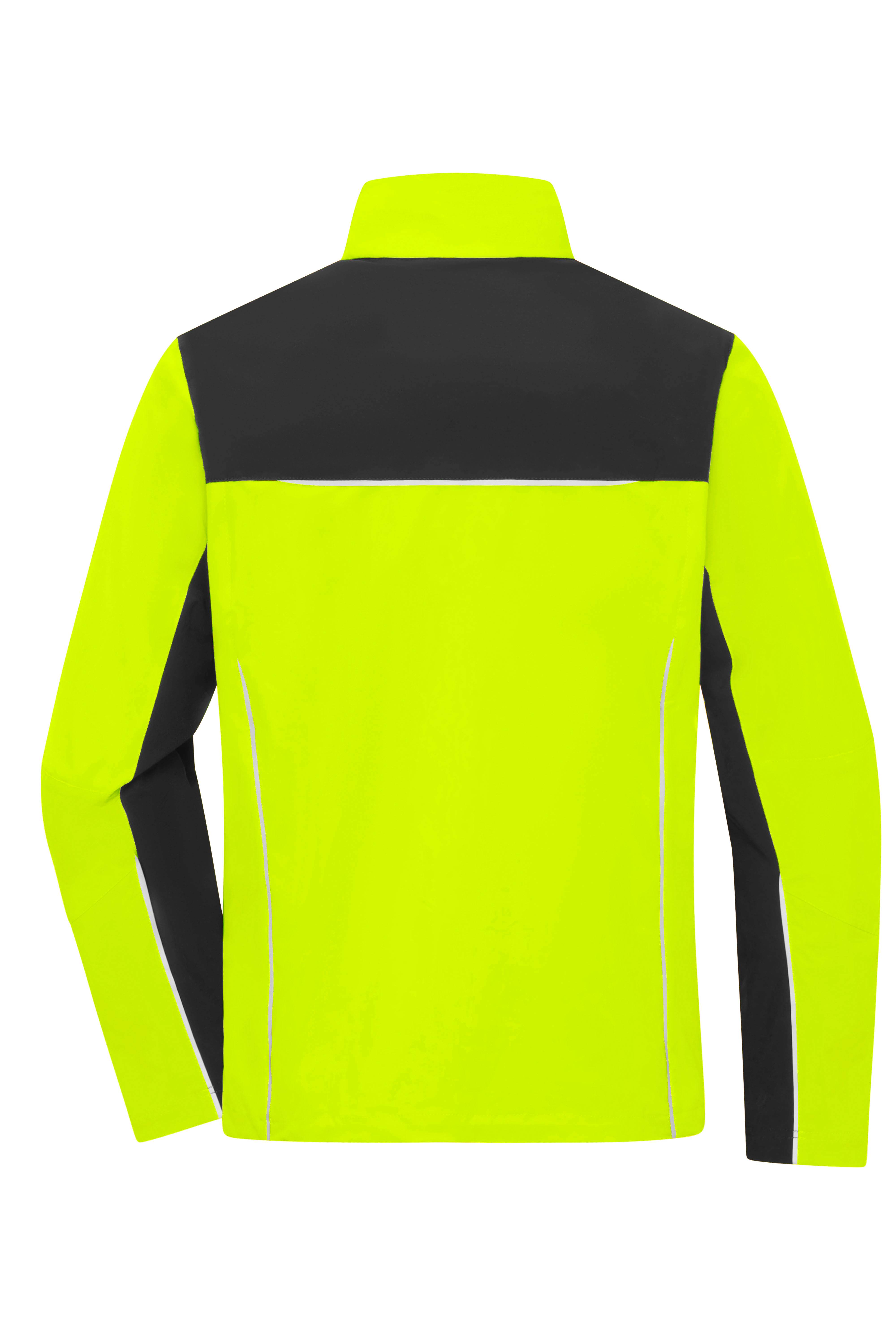 James & Nicholson® JN1854 Signal-Workwear Jacket Neon-Yellow/Black Größe:L