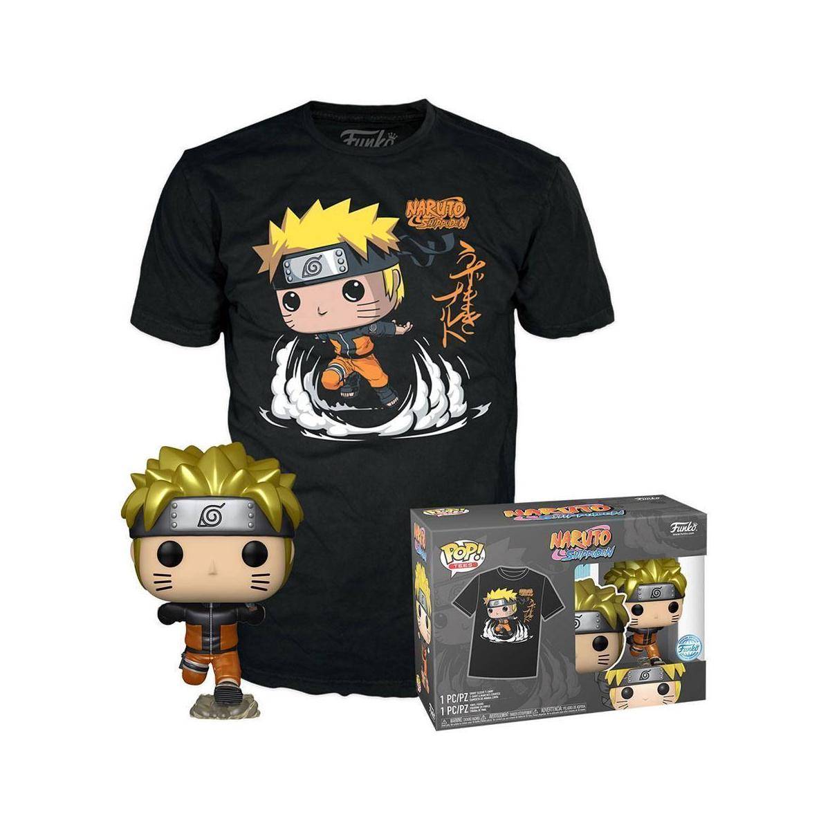 FK64751M - Naruto POP! Tee Vinyl Figur T-Shirt Set Naruto Running Größe M