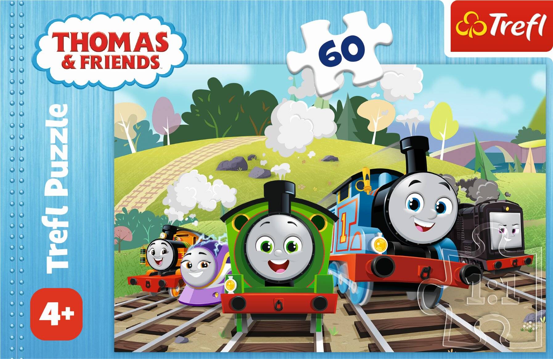 TREFL Puzzle Thomas die Lokomotive und Freunde 60 Teile