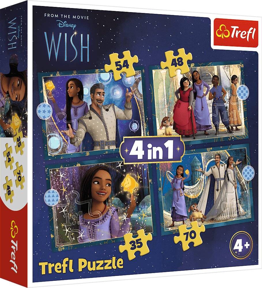 TREFL Puzzle Songs: Trä ume werden wahr 4in1 ( 35,48,54,70 Teile)
