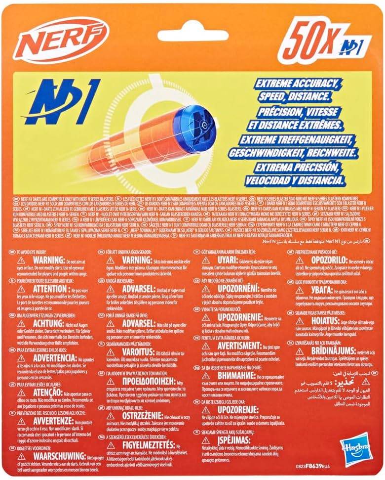 Hasbro F8639 - Nerf N Series N1 Darts - Nachfüllpack mit 50 Pfeilen