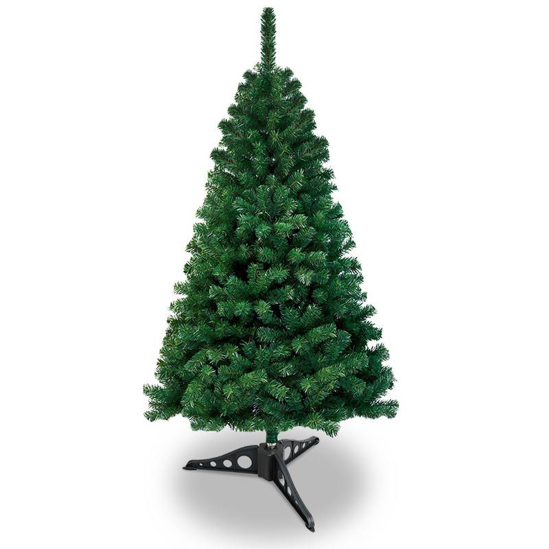 Künstlicher Weihnachtsbaum 120cm Tannenbaum Christbaum Kunstbaum Dekobaum mit Baumständer Weihnachtsdeko Grün PVC