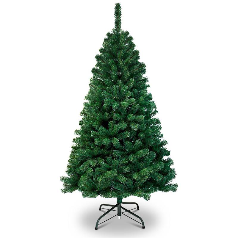 künstlicher Weihnachtsbaum 180cm (Ø ca. 106 cm) mit 770 Spitzen und Schnellaufbau Klapp-System, schwer entflammbar, inkl. Metall-Ständer,Grün