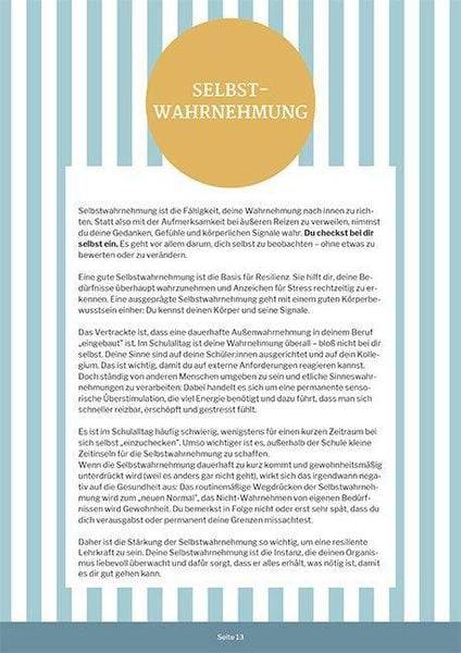 Resilienz - dein Weg zur gelassenen Lehrkraft