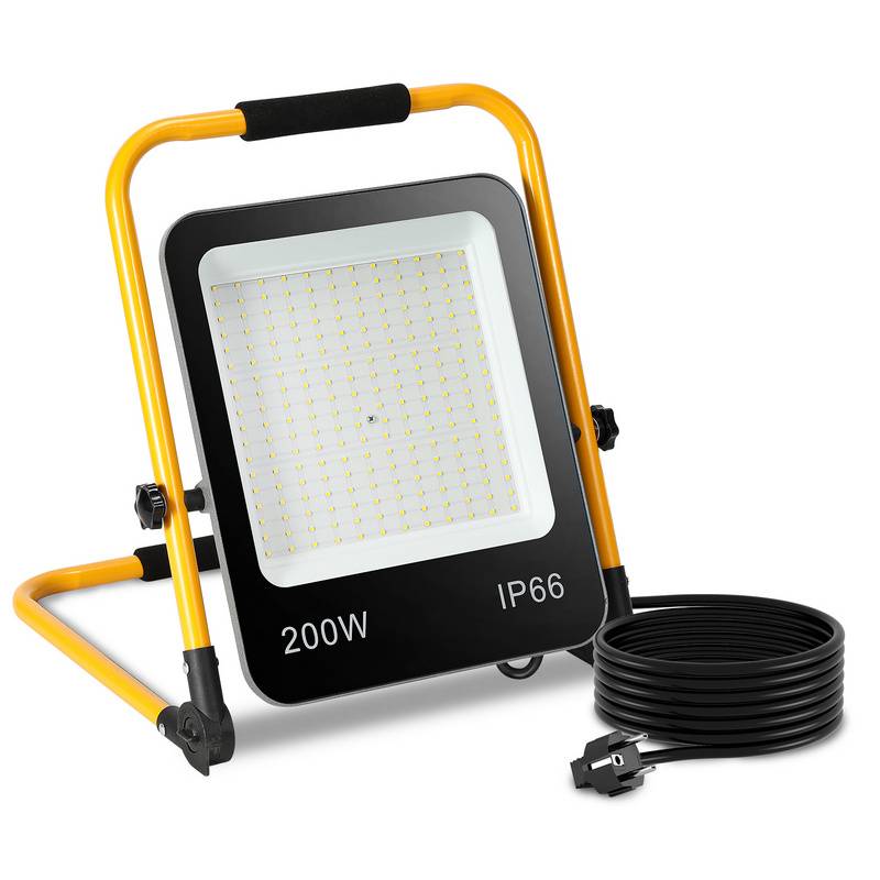 LED Baustrahler Fluter stativ IP66 Wasserdicht LED Fluter Arbeitsscheinwerfer 200W