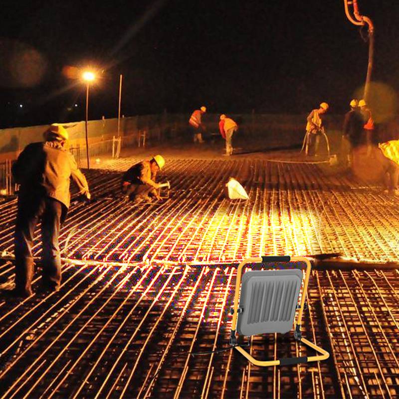 LED Baustrahler Fluter stativ Arbeitsleuchte 6000K LED Fluter Arbeitsscheinwerfer IP66 50W