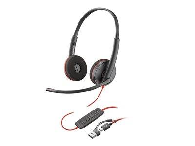 HP Poly BW 3220 Stereo USB-C HS +USB-C/A Eingabe / Ausgabe Kopfhörer & Headsets