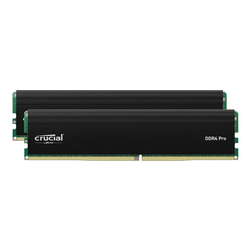 Zwei schwarze DDR4 Pro RAM-Module der Marke 