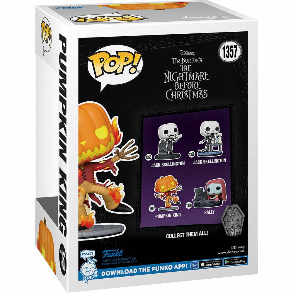 Nightmare before Christmas 30th POP! Disney Vinyl Figur Pumpkin King 9 cm