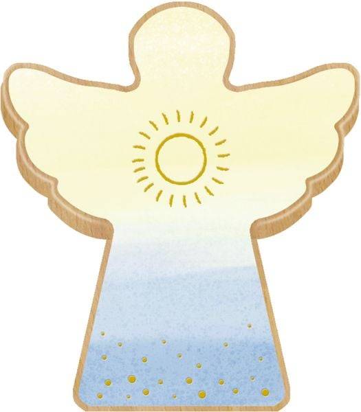 Holzengel mit Büchlein