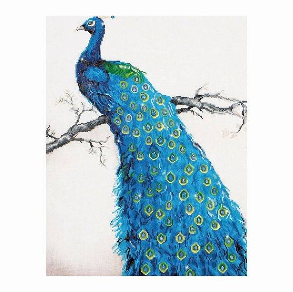 Diamond Dotz - Diamond Painting Blauer Pfau