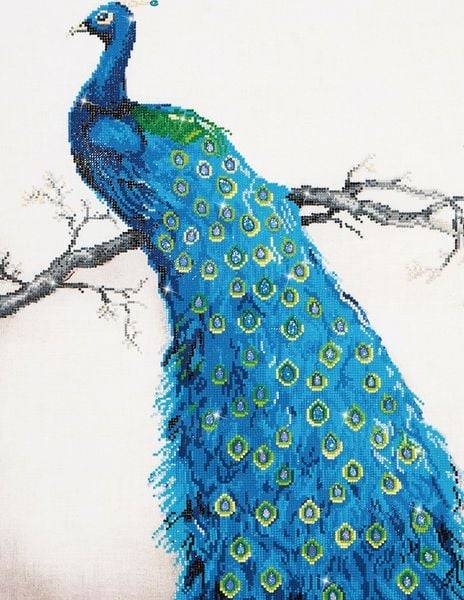 Diamond Dotz - Diamond Painting Blauer Pfau