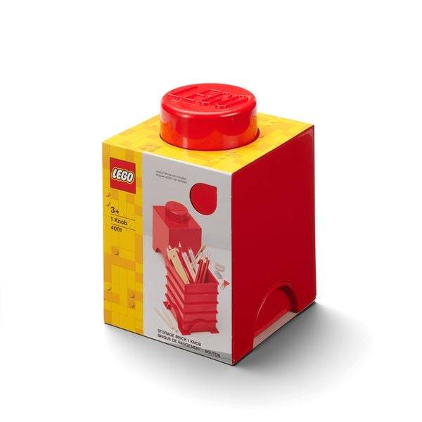 Aufbewahrungsstein 1 Noppe Rot