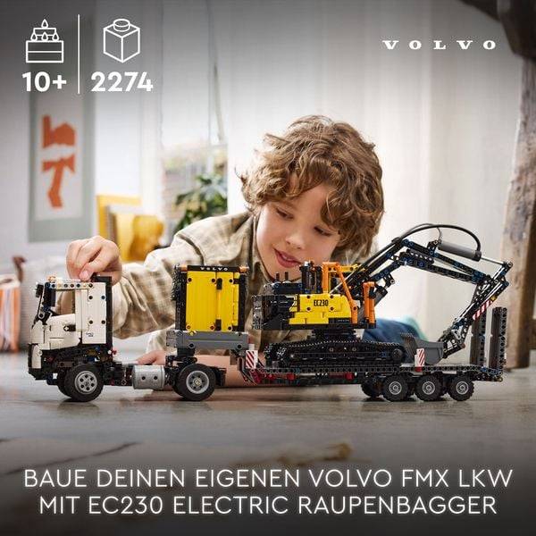 LEGO Technic Volvo FMX LKW mit EC230 Electric Raupenbagger, Set 42175