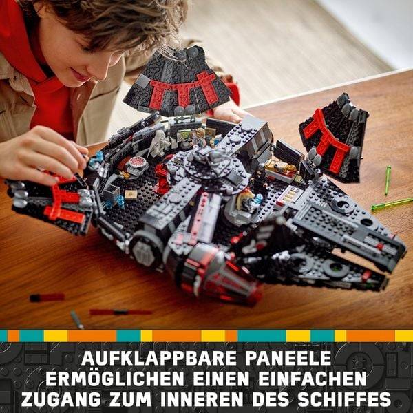 LEGO Star Wars Dunkler Millennium Falke, Bauspielzeug für Kinder 75389
