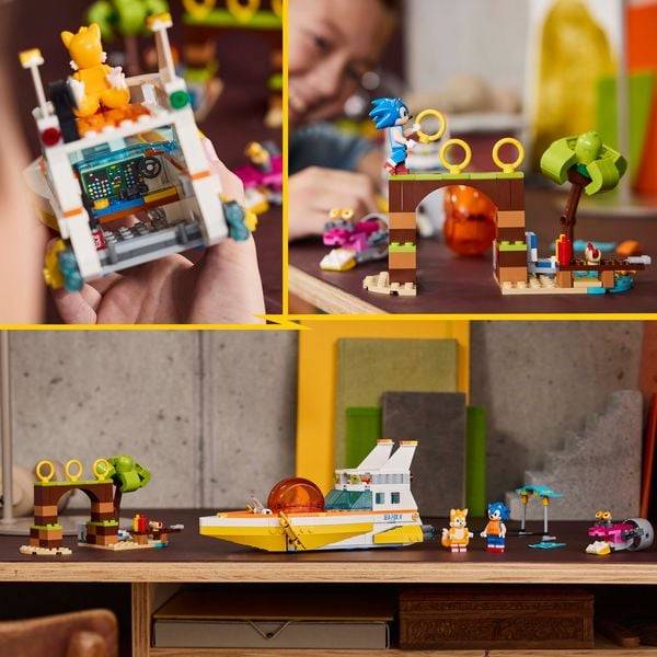 LEGO Sonic the Hedgehog Tails’ Abenteuerboot, Videospiel-Spielzeug 76997