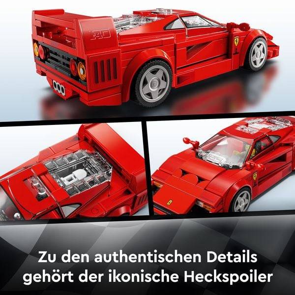 LEGO Speed Champions Ferrari F40 Supersportwagen, Spielzeugauto 76934