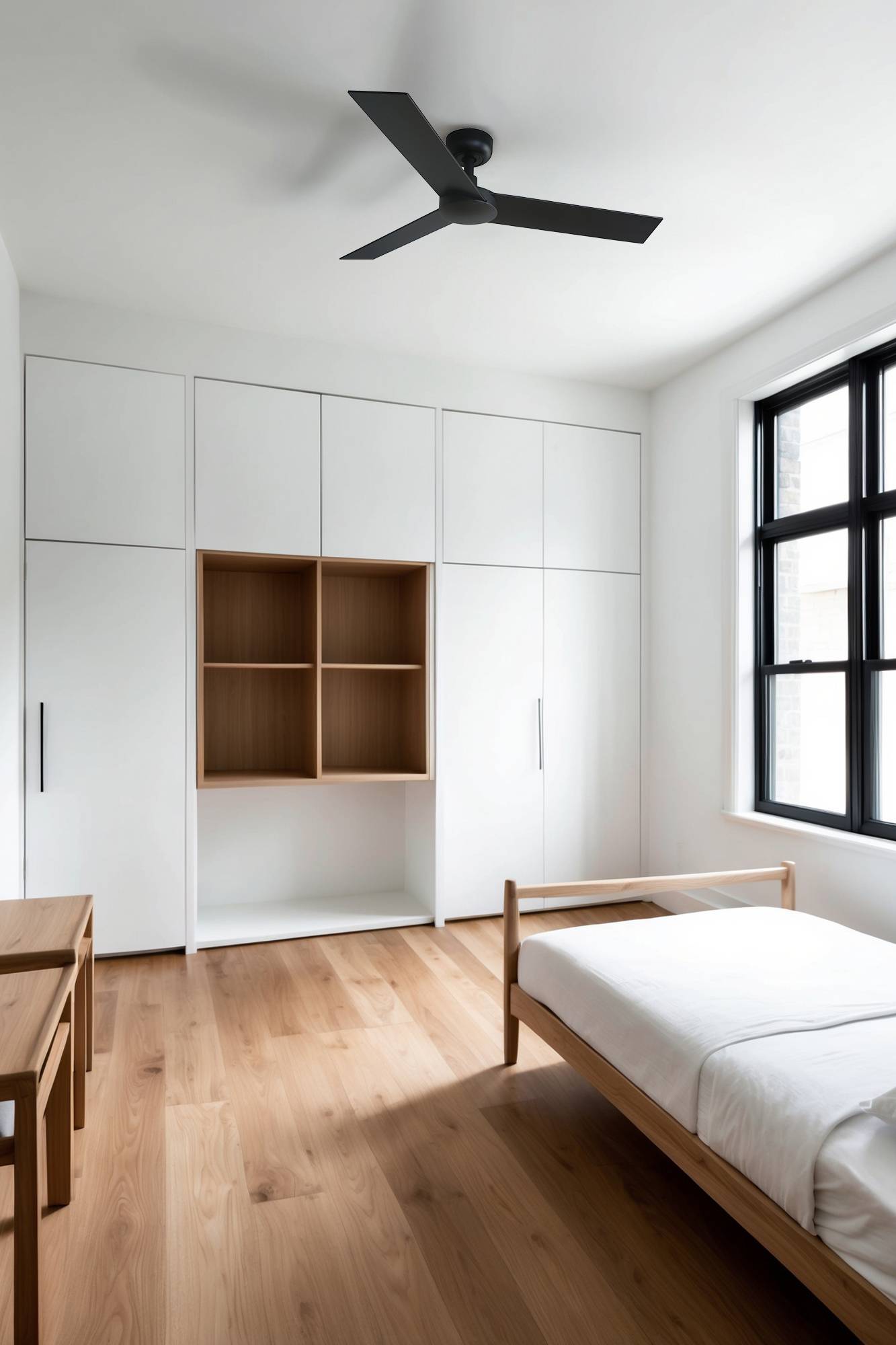 Energiespar Deckenventilator Rudder S Schwarz