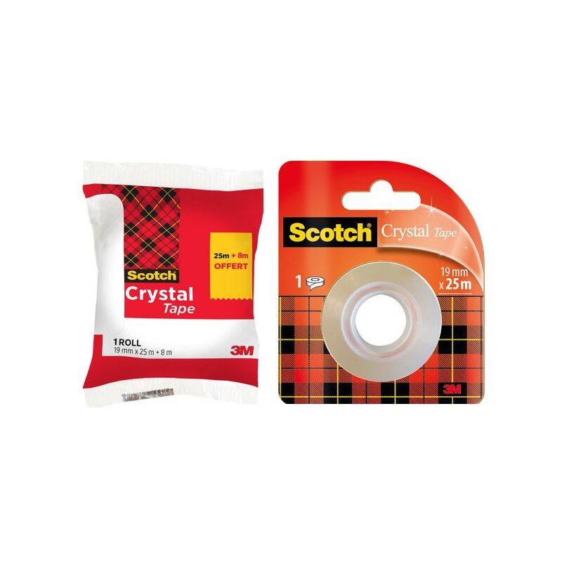 Scotch Klebefilm Crystal, transparent, Vorteilspack