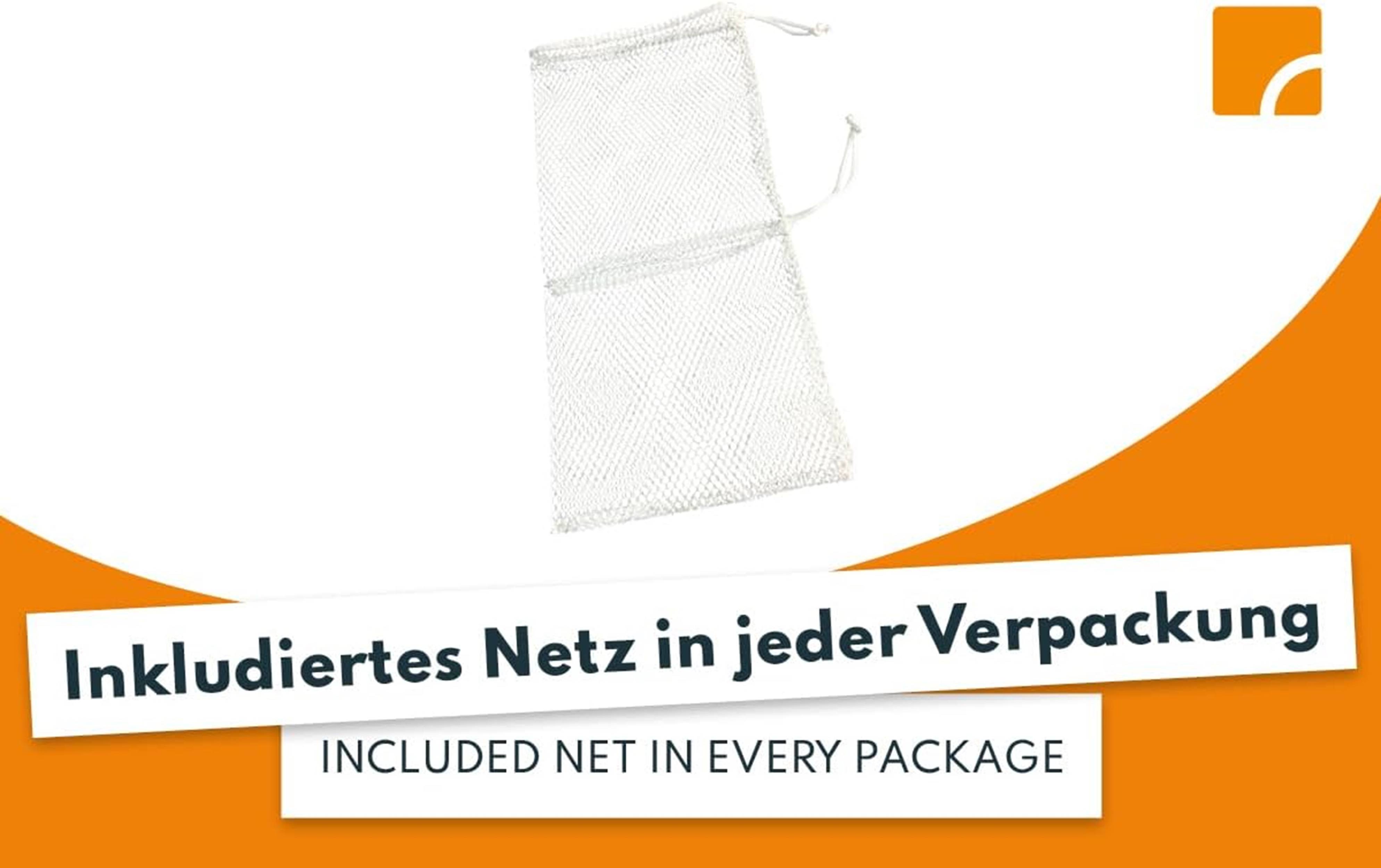 Steinbach | Filter Balls | 700 g | Reinigende Filterbälle für Pools | Kompatibel mit allen handelsüblichen Sandfilteranlagen | inkl. Filternetz