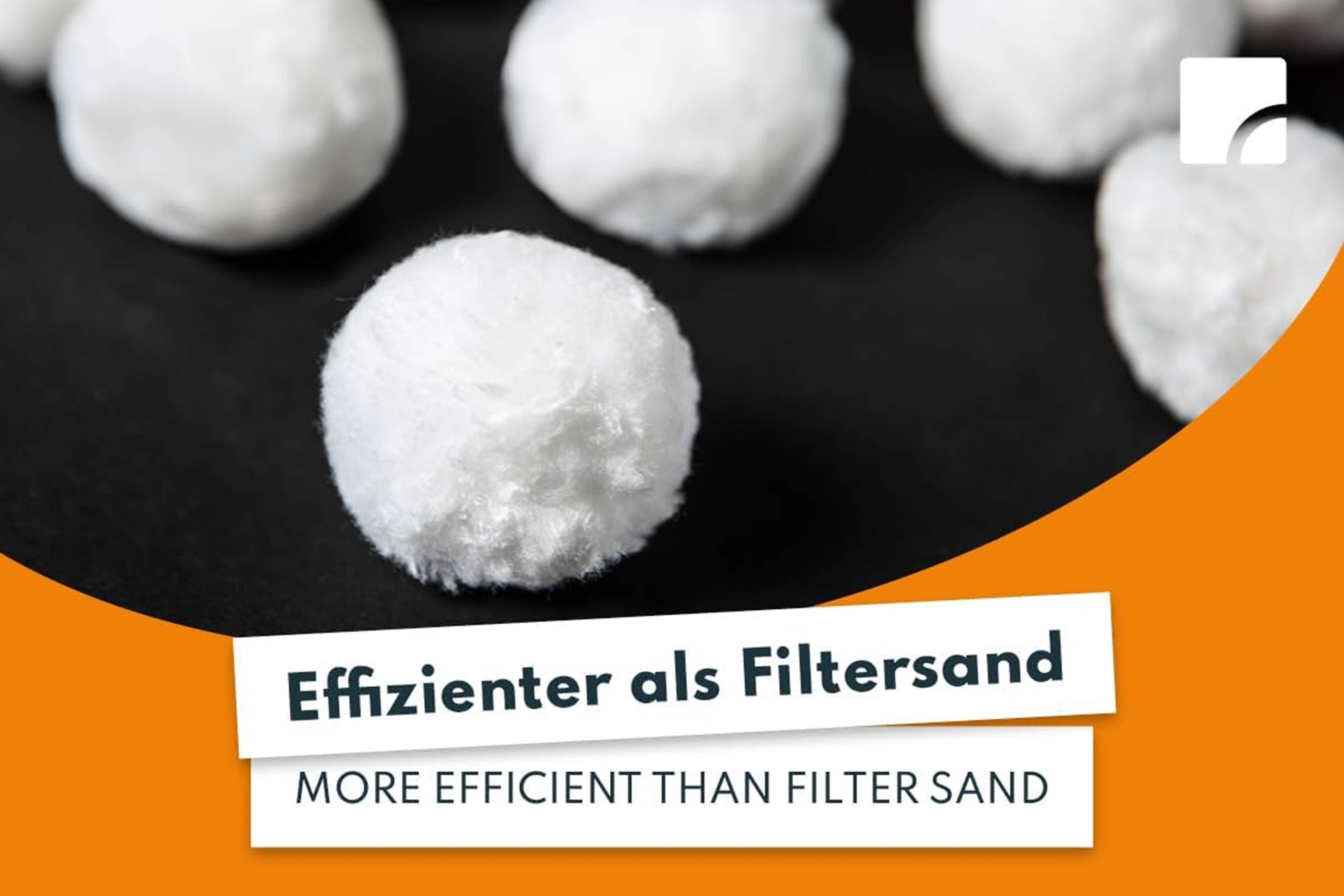 Steinbach | Filter Balls | 700 g | Reinigende Filterbälle für Pools | Kompatibel mit allen handelsüblichen Sandfilteranlagen | inkl. Filternetz
