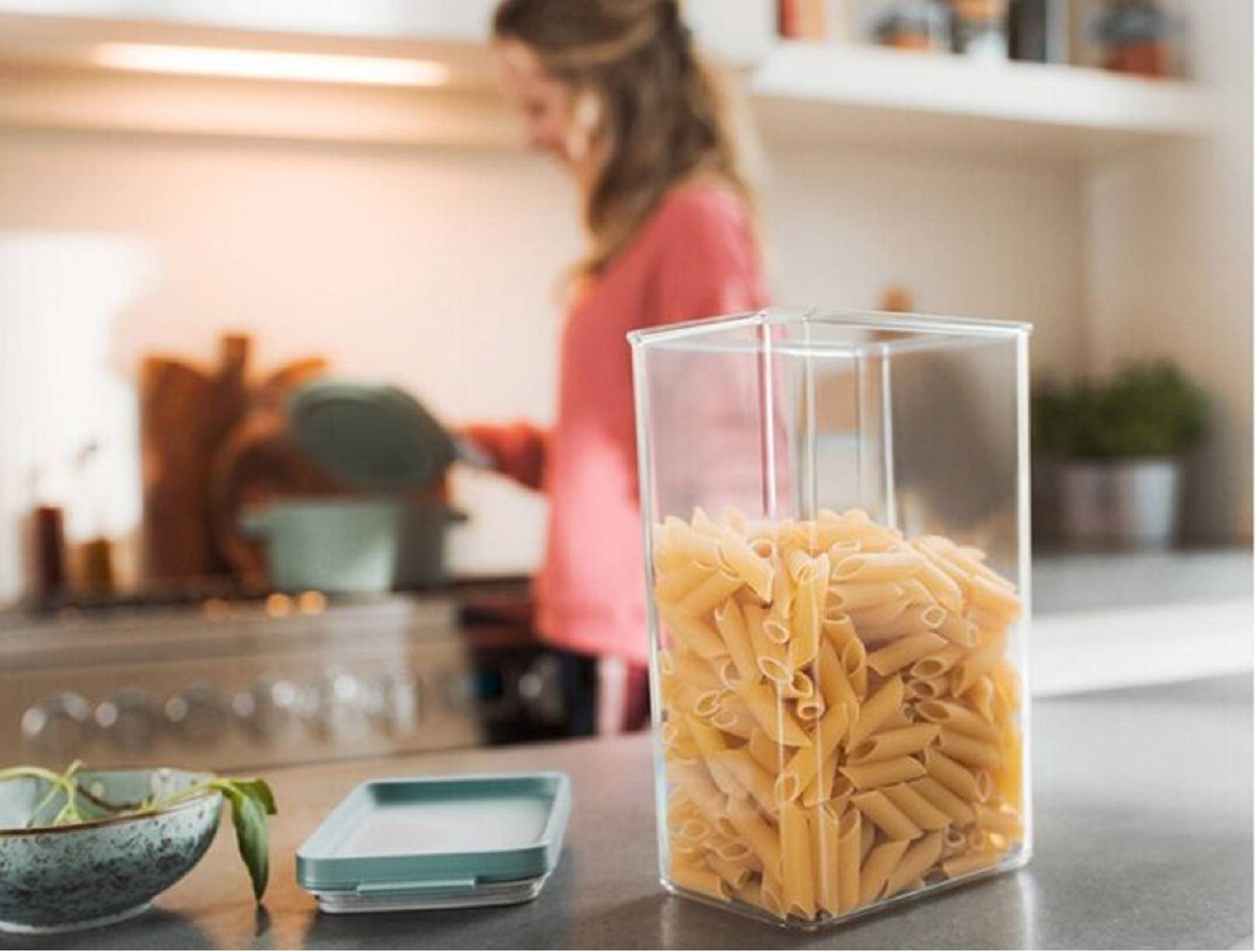 Mepal Vorratsdosen-Set Omnia rechteckig Schwarz – 700 ml, 1100 ml und 2000 ml - praktische Aufbewahrungsdosen für Lebensmittel