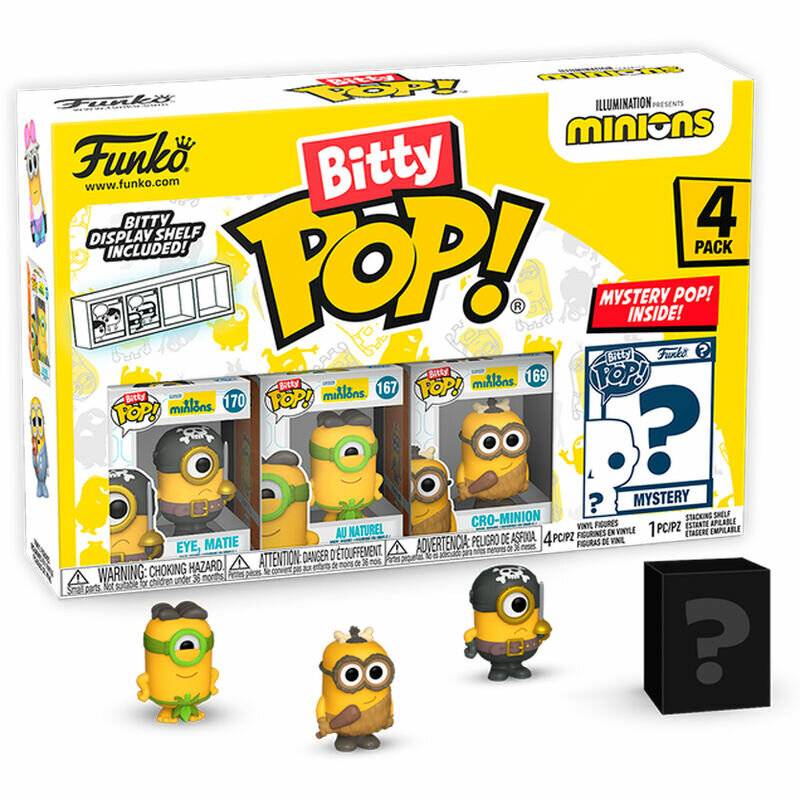 Minions Bitty POP! Vinyl Figuren 4er-Pack Eye Matie 2,5 cm