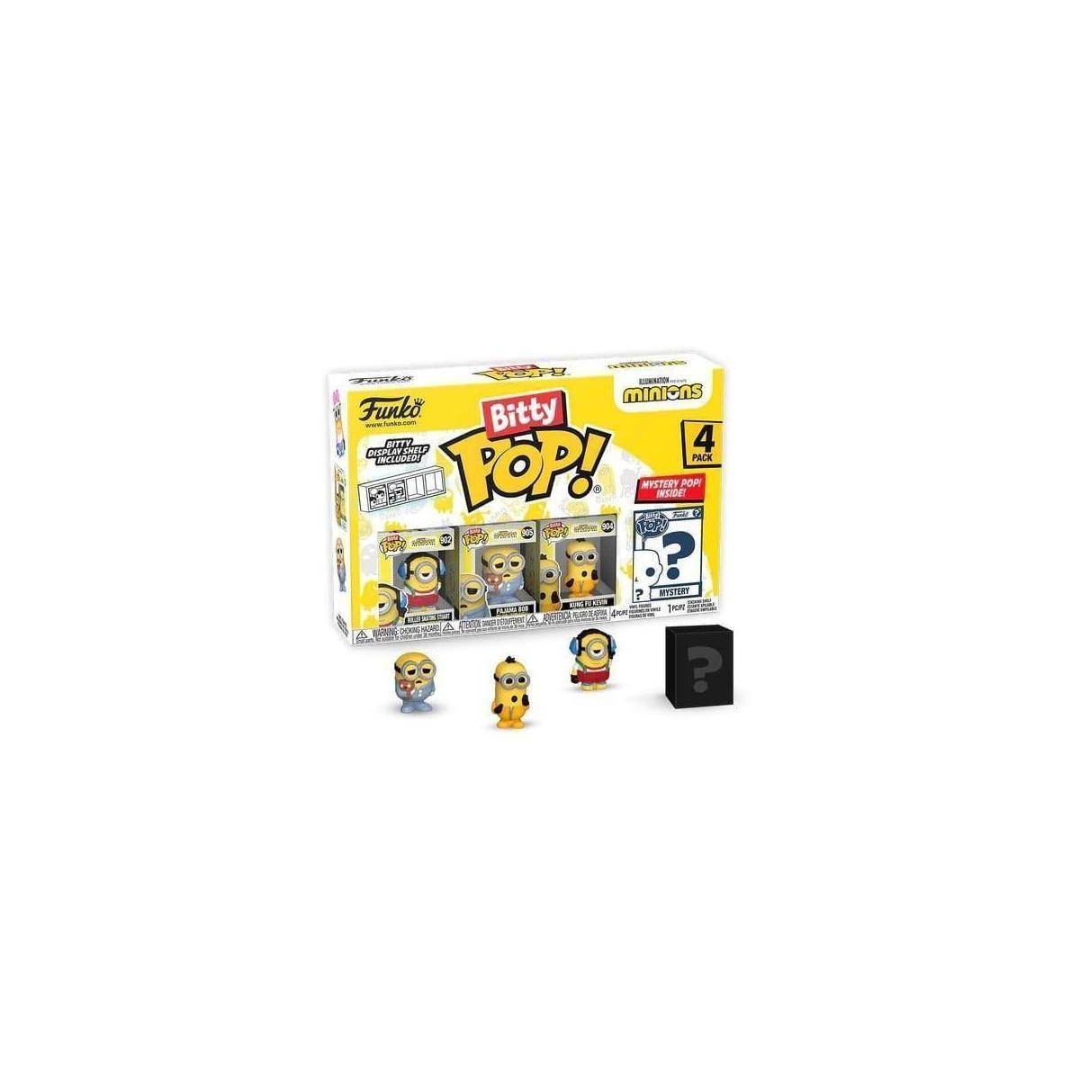 FK73037 - Minions Bitty POP! Vinyl Figuren 4er-Pack Roller Skating Stuart 2,5 cm