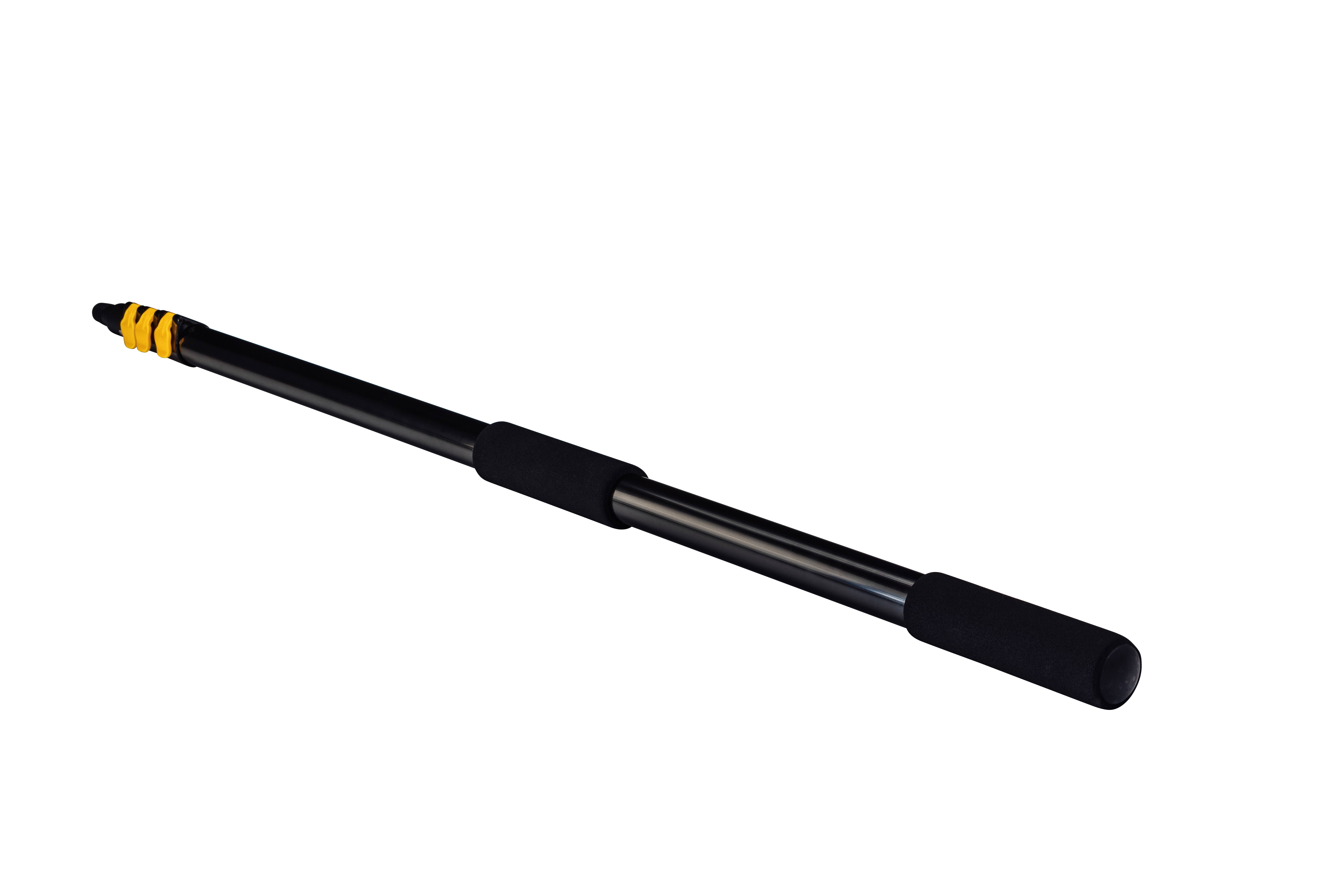 Neustanlo | Teleskopstange mit Eckbesenbürste | intuitives verstellbares Schnellspannsystem | Soft-Touch Handgriffe | Länge: 4,2 Meter | ideal zur