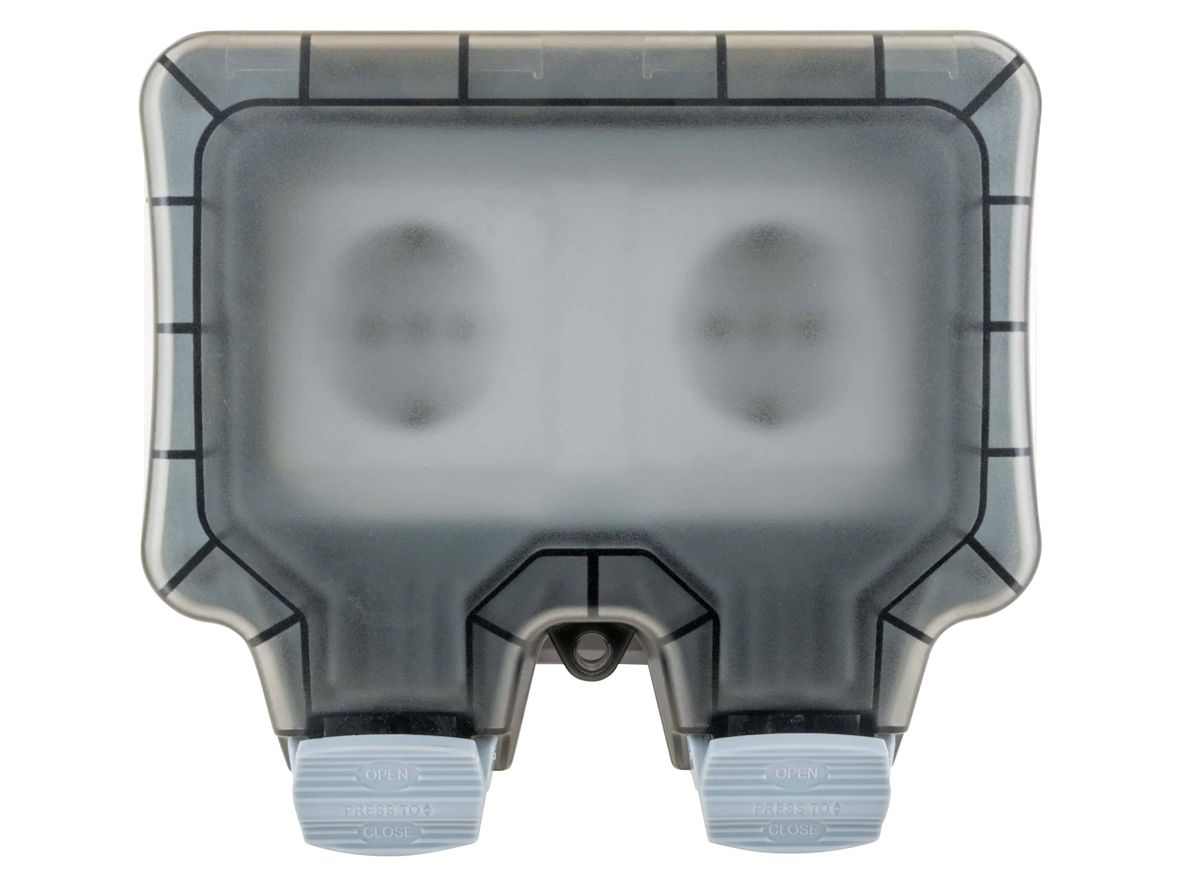 SCHWAIGER Außensteckdose SOAD0200, 2-fach, AP, IP66