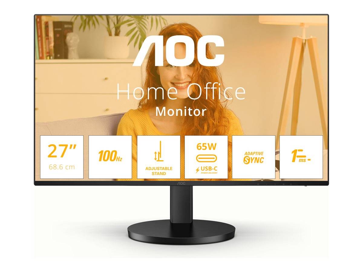 AOC 68,6cm (27) Q27B3CF2 16:09 HDMI+USB-C IPS Lift black retail Multimedia-Technik TFT-Monitore