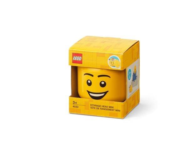 LEGO Aufbewahrungskopf Happy Boy