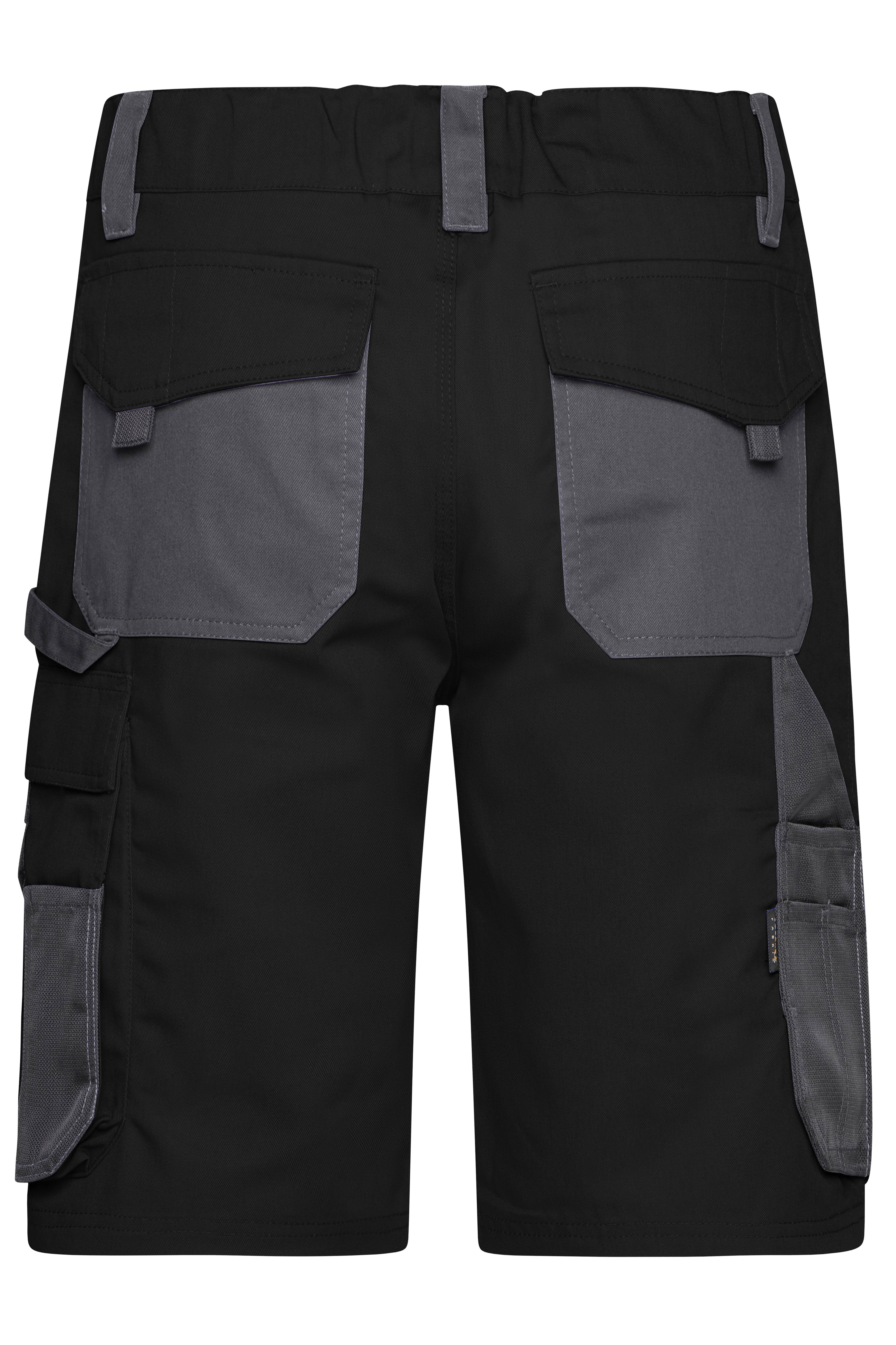 James & Nicholson® JN835 Workwear Bermudas Shorts black/carbon Größe: 54