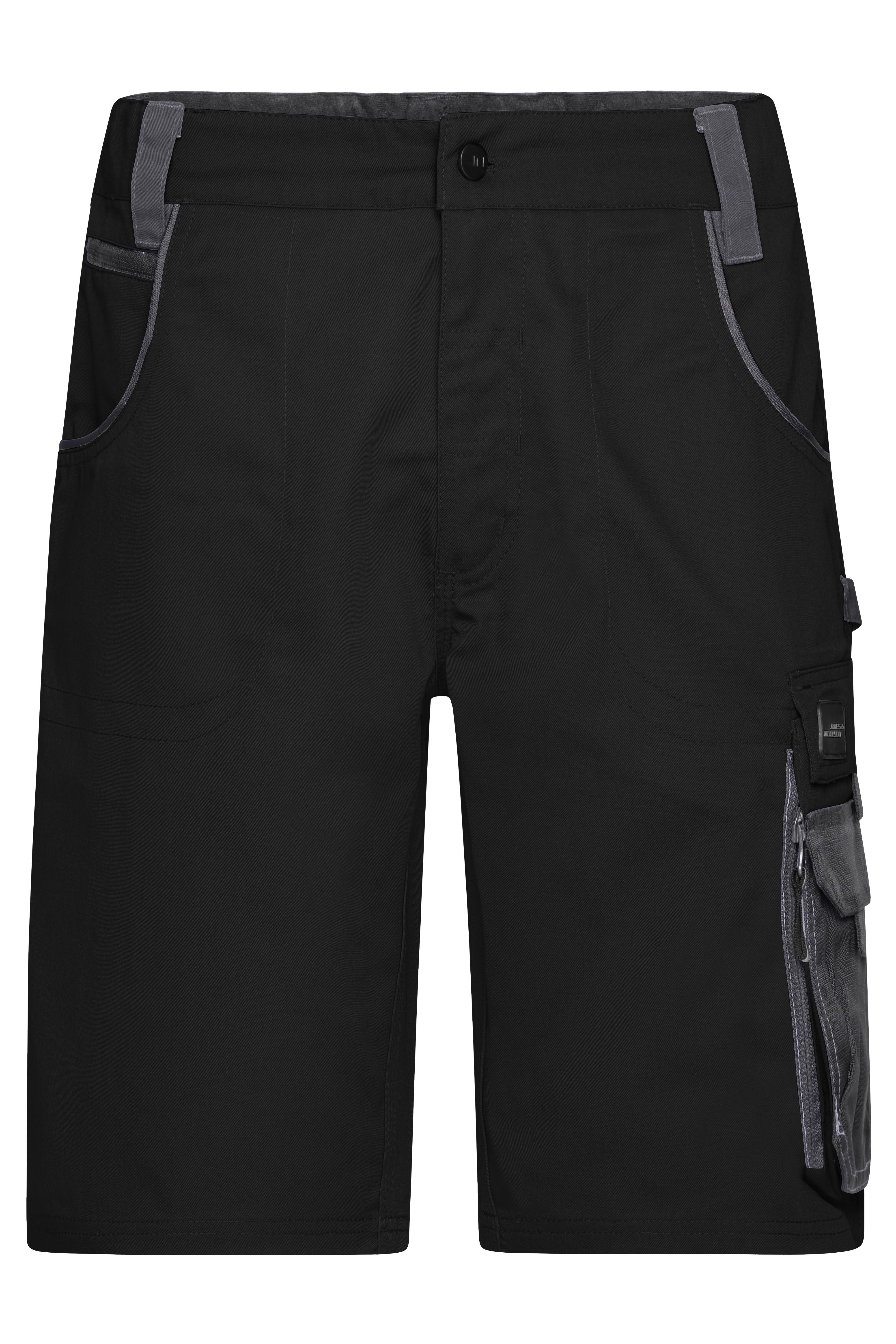 James & Nicholson® JN835 Workwear Bermudas Shorts black/carbon Größe: 44