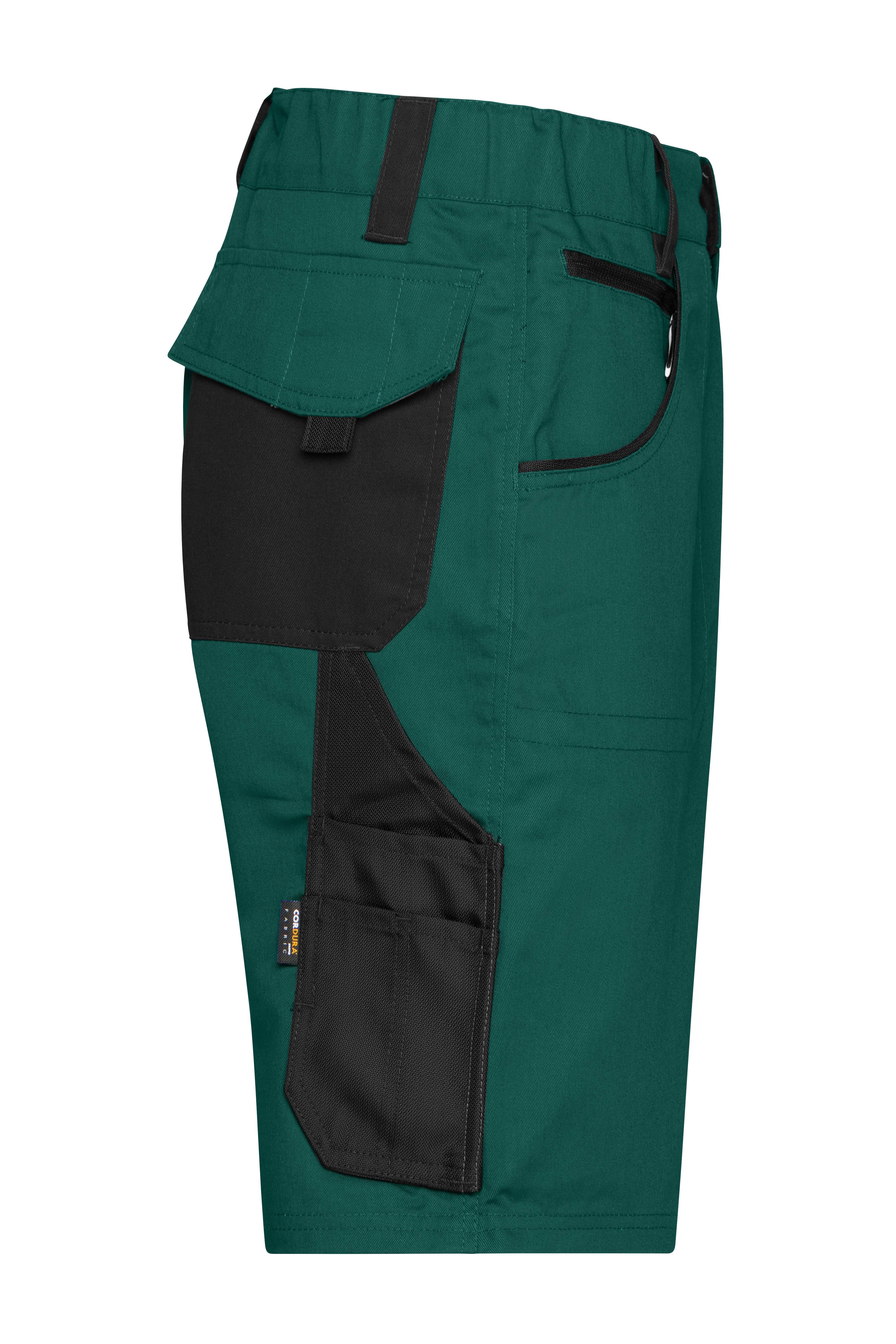 James & Nicholson® JN835 Workwear Bermudas Shorts dark-green/black_58